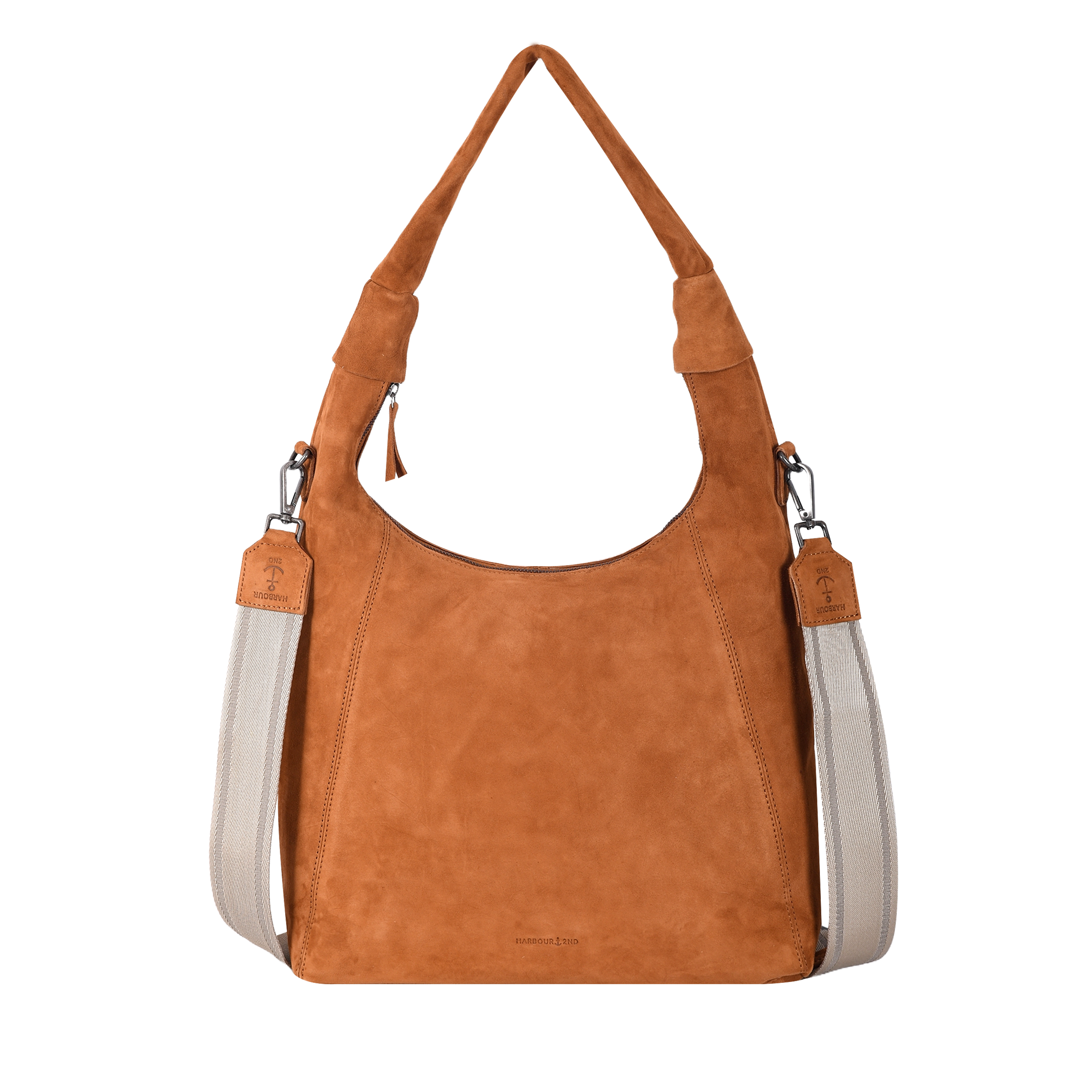 HARBOUR 2nd Hobo »Laurine« Damen Handtasche, Umhängetasche, Schultertasche mit Ziernähten