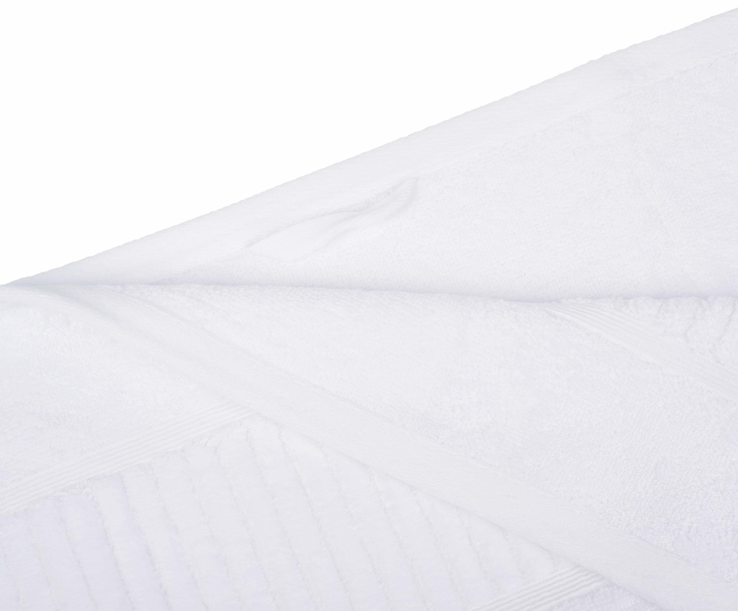 Gözze Badetuch »BIO Frottier« Bio-Baumwolle, Uni-Farben, mit geschorener Bordüre, Pastell Farben