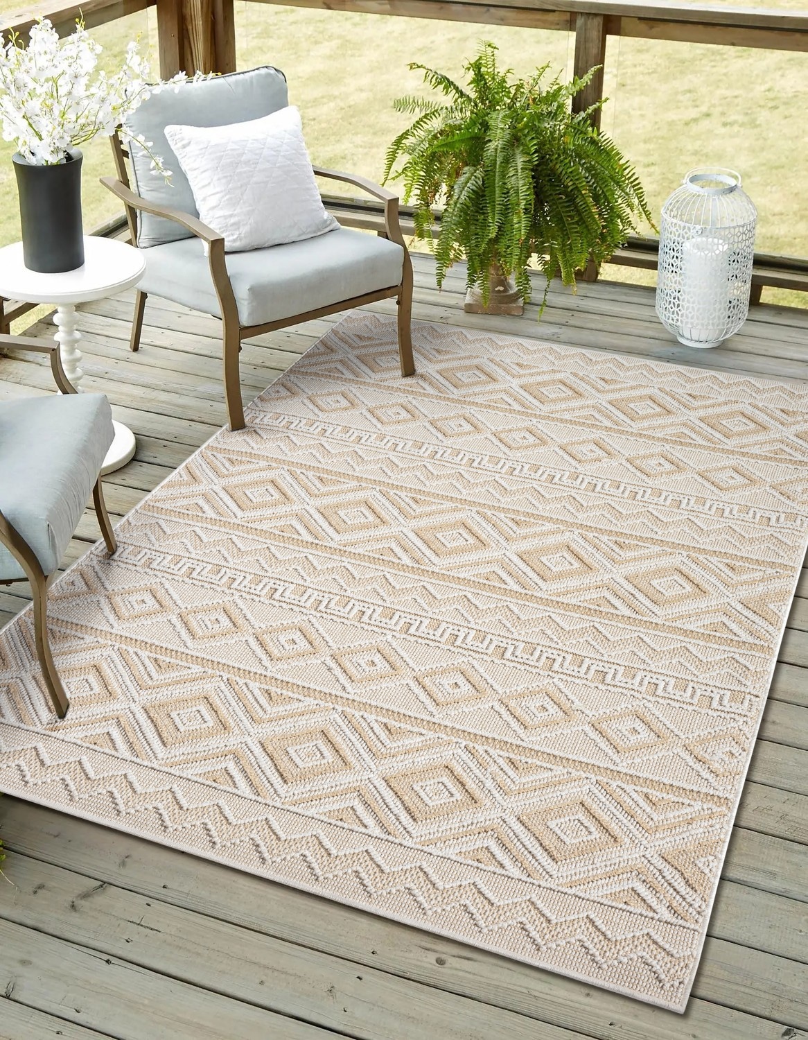 Image of Myflair Möbel & Accessoires Teppich "Vera, LAGERRÄUMUNG" rechteckig 8 mm Höhe modernes Design, In & Outdoor geeignet, Balkon, Terrasse