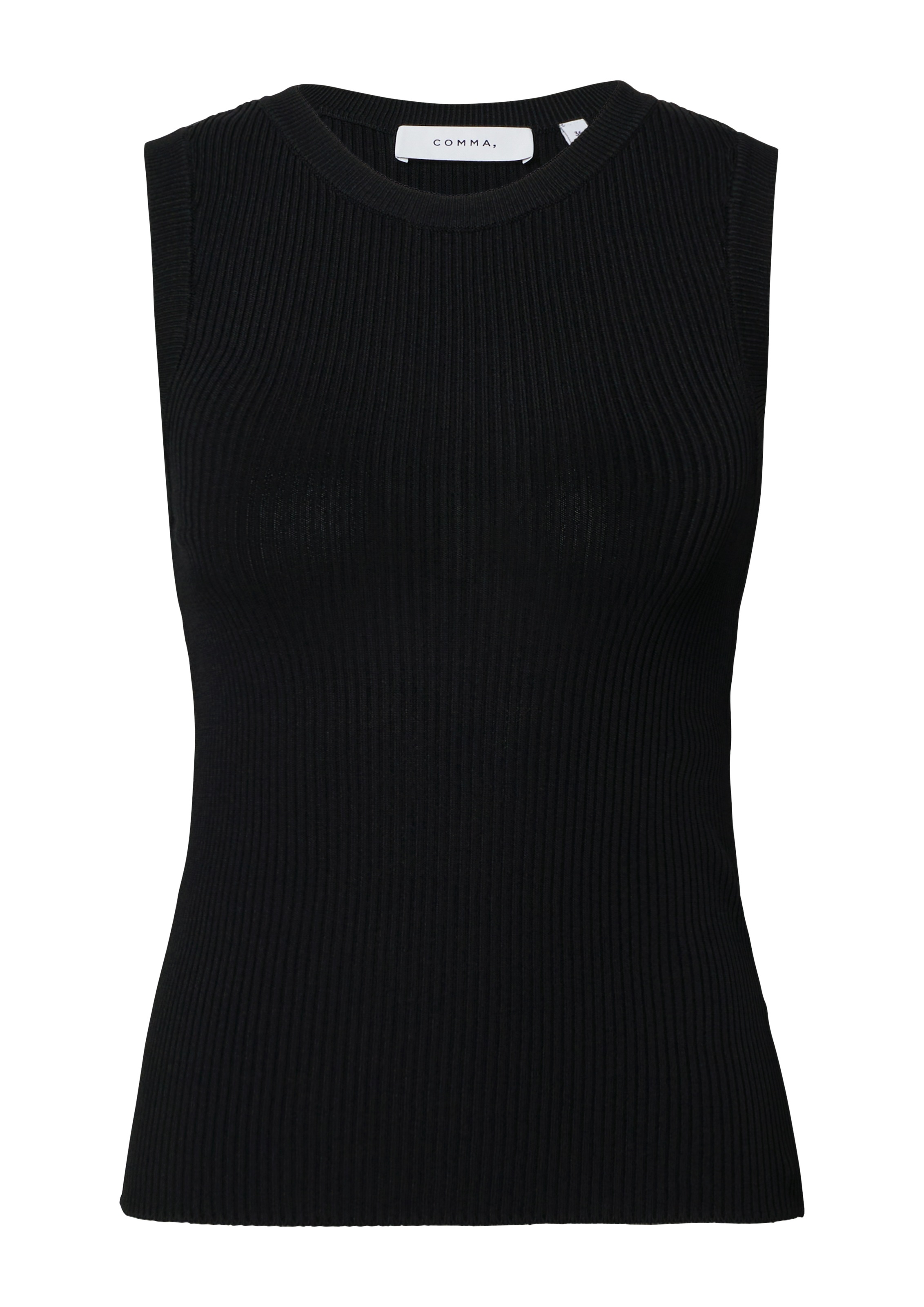 Comma Stricktop, aus Viskosemix im Slim Fit