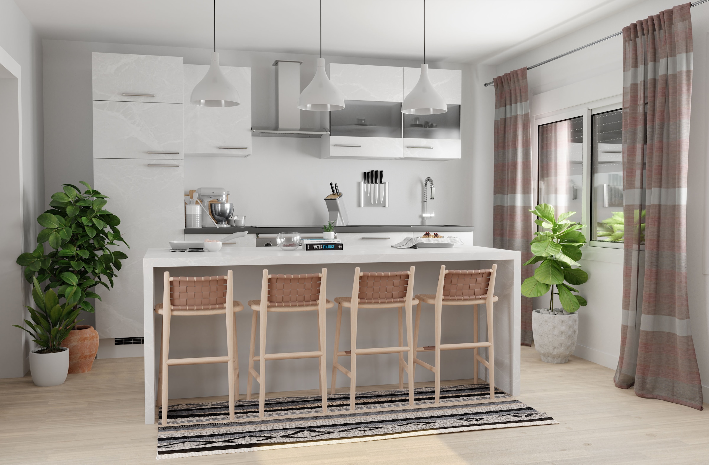 Image of HOMING Gardine "Kadin" verdeckte Schlaufen 1 Stk. tlg. Streifen, modern, Farbverlauf, Wohnzimmer, Schlafzimmer