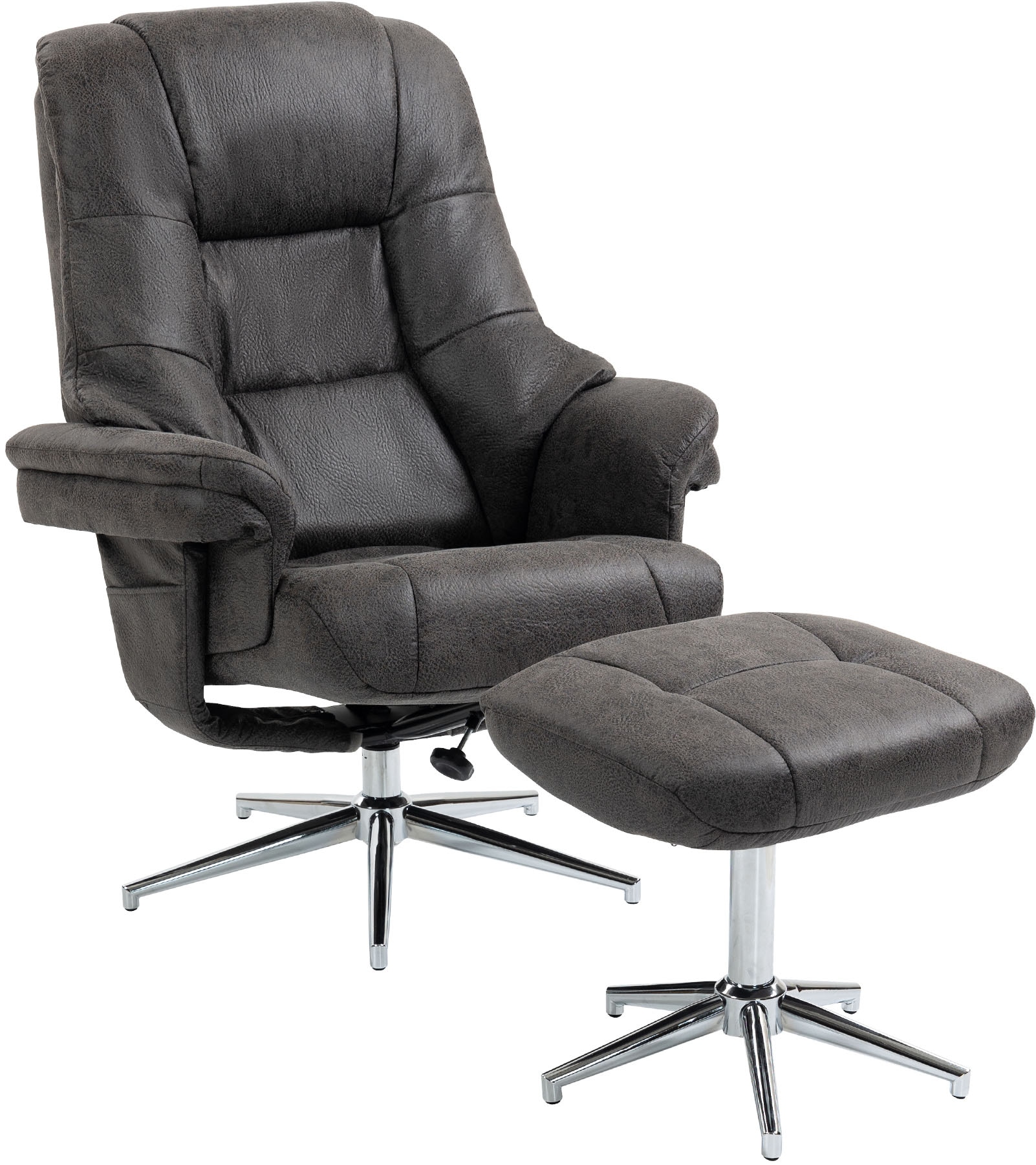 Duo Collection Fauteuil TV »Burnaby« avec tabouret et fonction relax, pivotant à 360 degrés