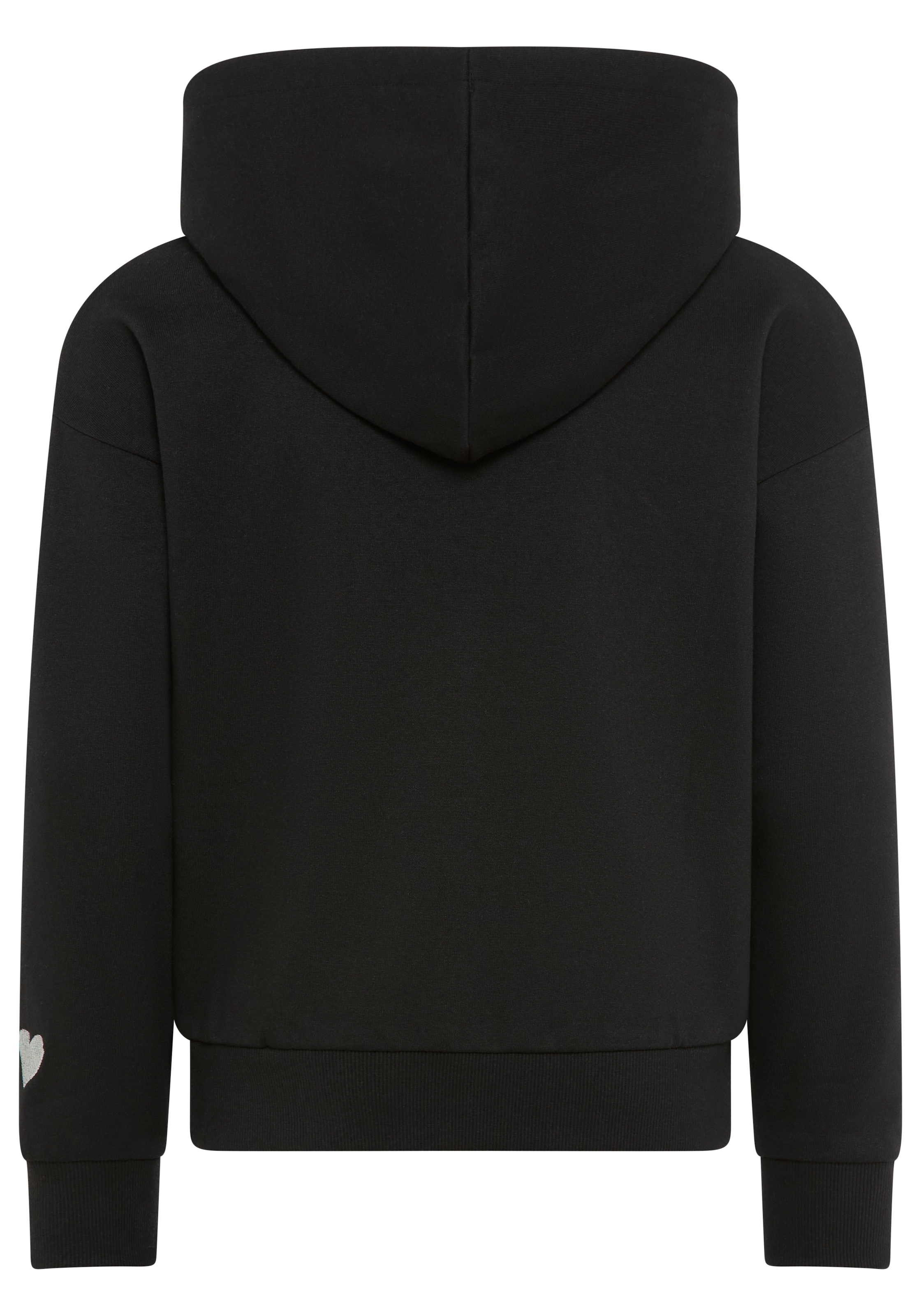 KIDSWORLD Kapuzensweatjacke »Lässige Sweatjacke mit kleinem Logo«, Lockere Form