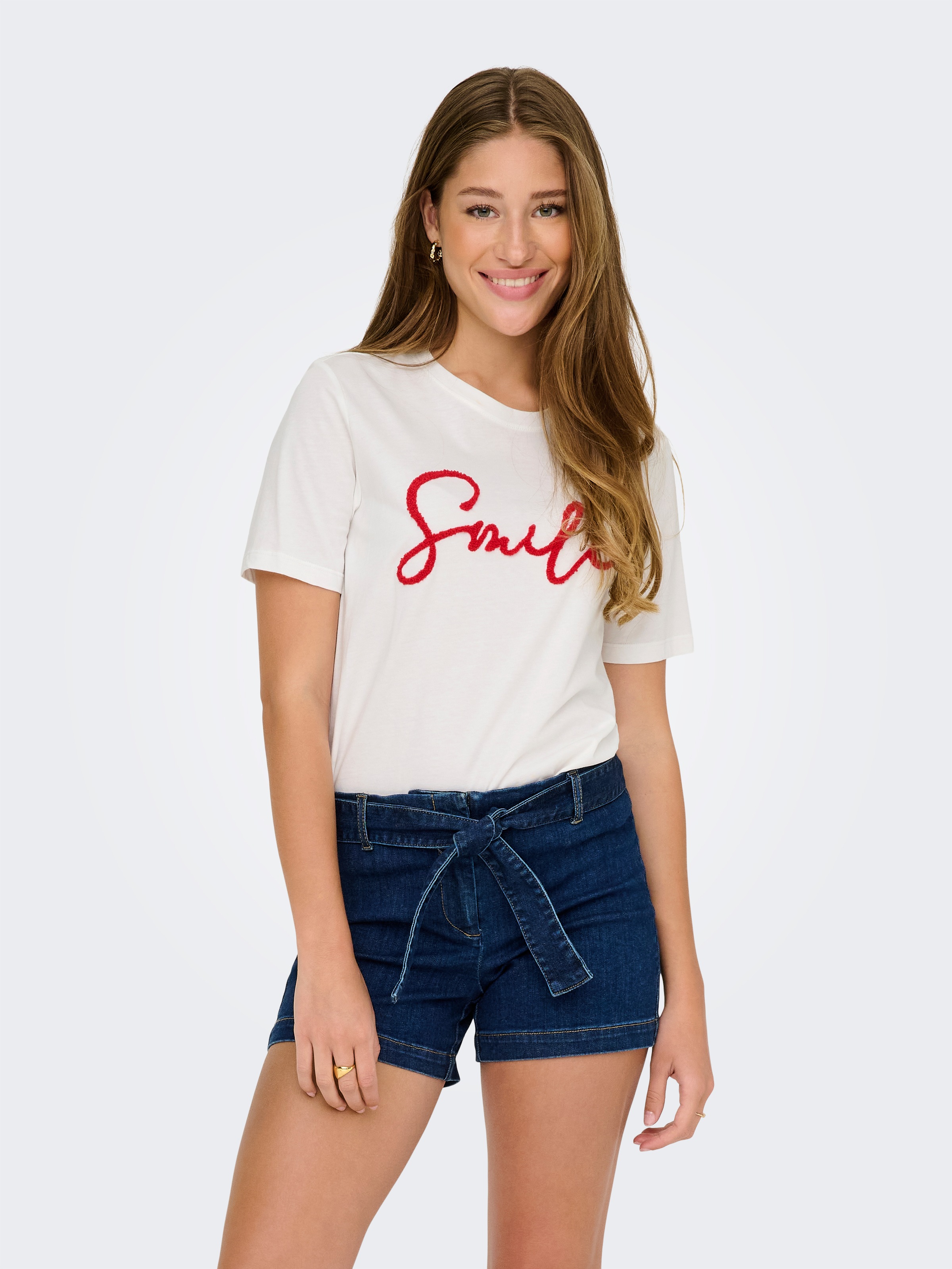 ONLY T-Shirt »ONLKIKO LIFE S/S O-NECK TERRY TOP CS JRS«