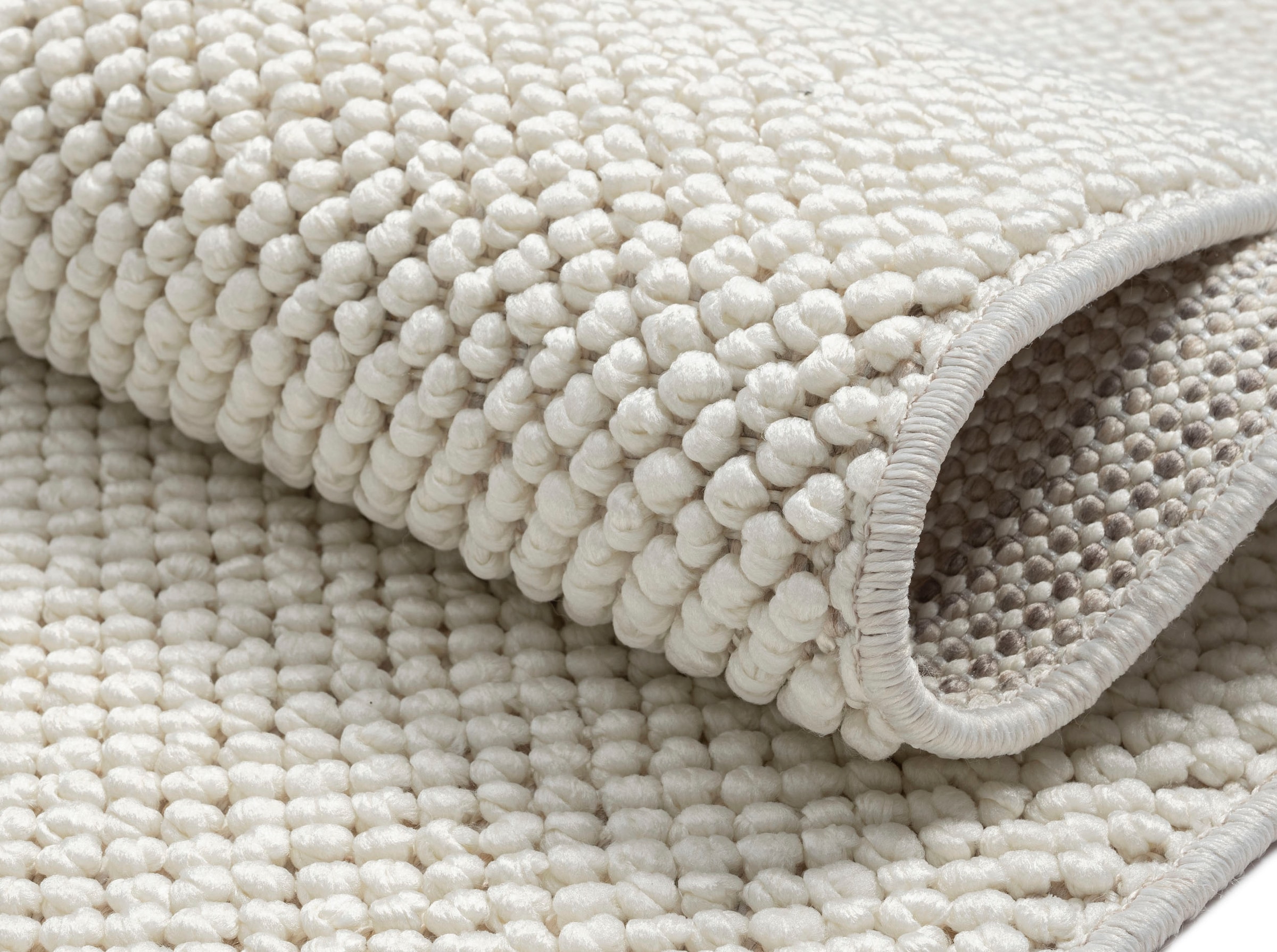 GOODproduct Tapis »Vals« Rectangulaire 7 mm Höhe couleurs unies, chiné, aspect sisal, aussi disponible en rond, avec franges