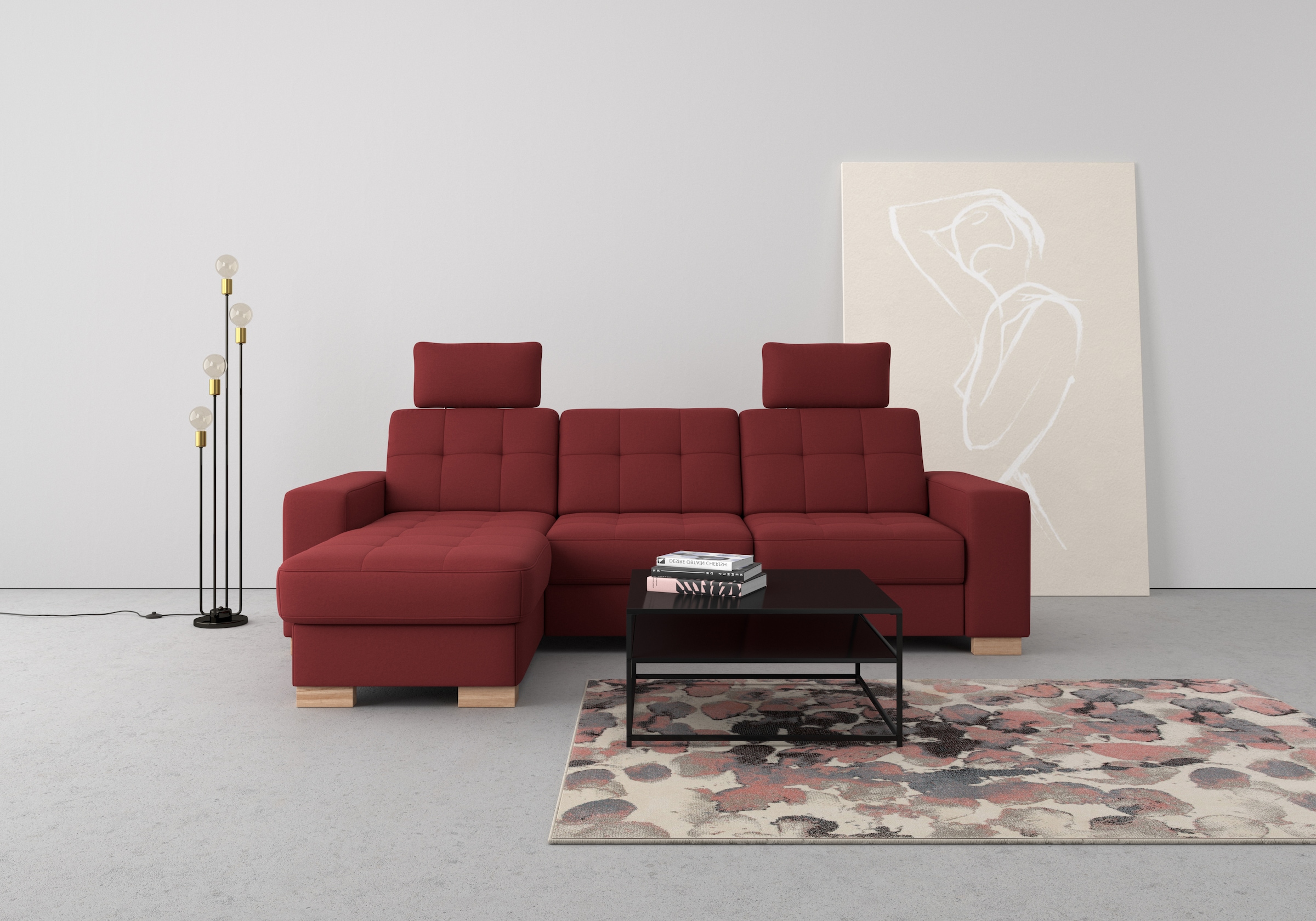 Image of sit&more Ecksofa "Quincy L-Form" wahlweise mit Bettfunktion und Bettkasten
