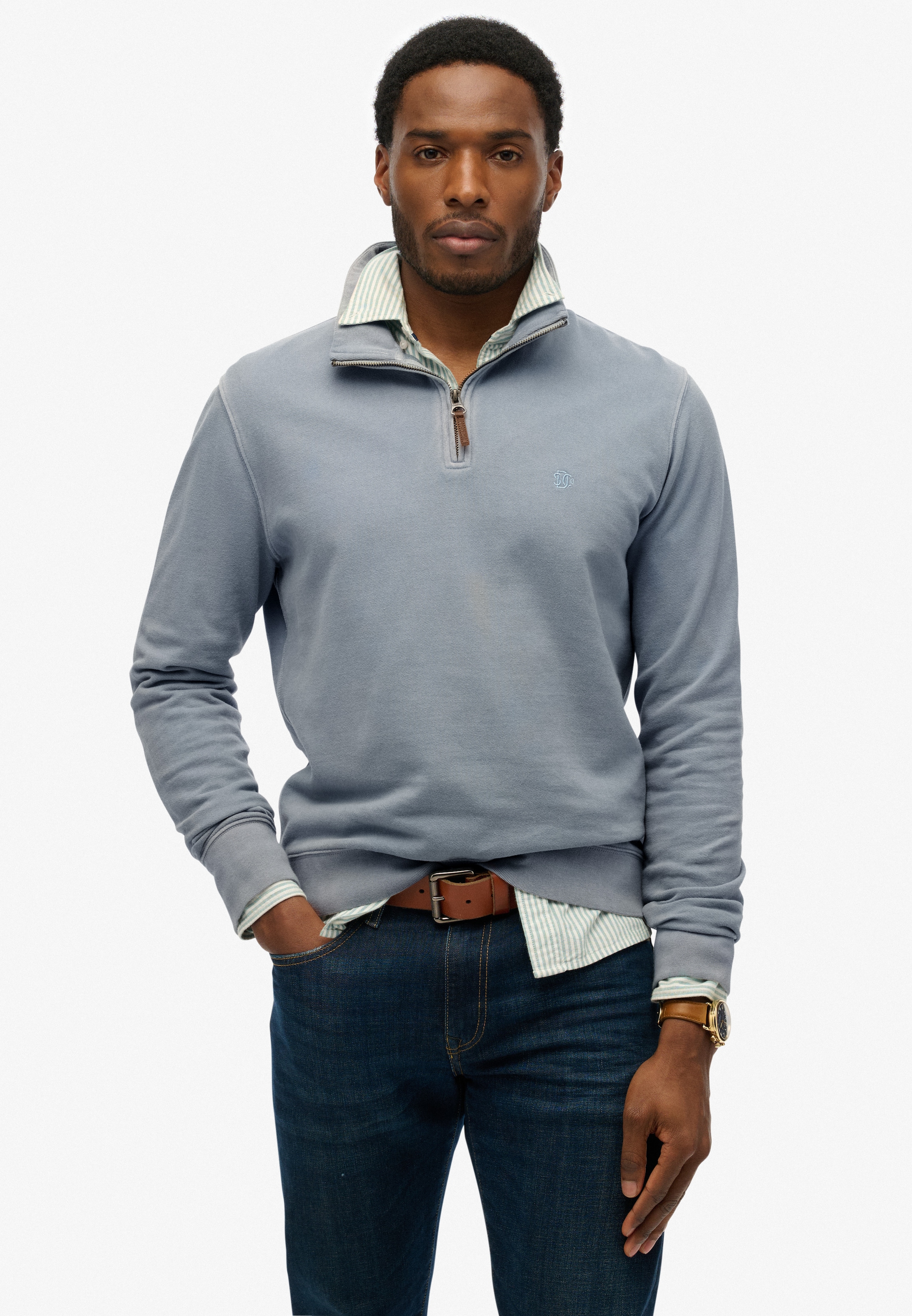 Superdry Sweatshirt »CLASSIC ESSENTIAL HENLEY«
