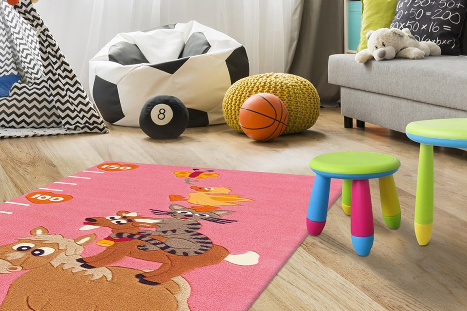 Image of Arte Espina Kinderteppich "Joy 4168" rechteckig 22 mm Höhe Sehr strapazierfähig, Fussbodenheizungsgeeignet