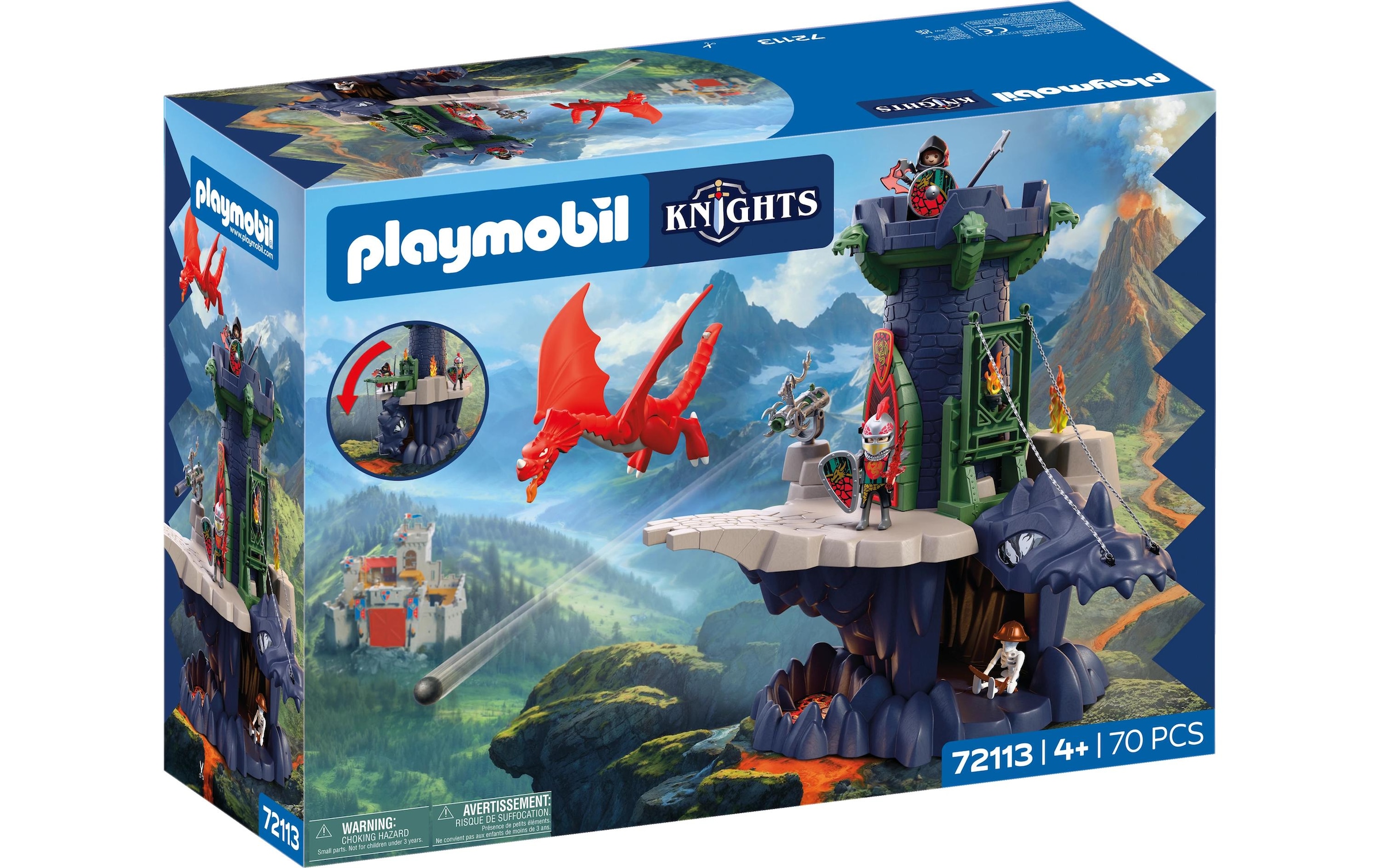 Playmobil® Jeu de construction »Drachenritterturm (72113), Knights« fabriqué en Europe
