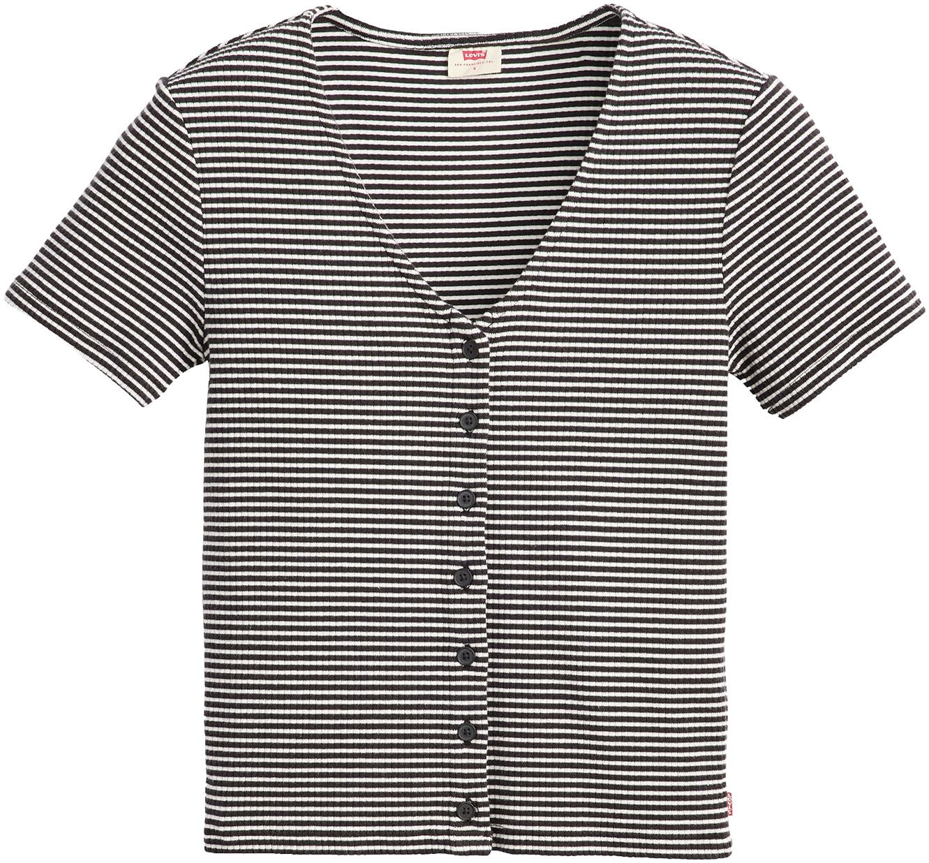 Levi's® T-shirt en V mit Knopfleiste