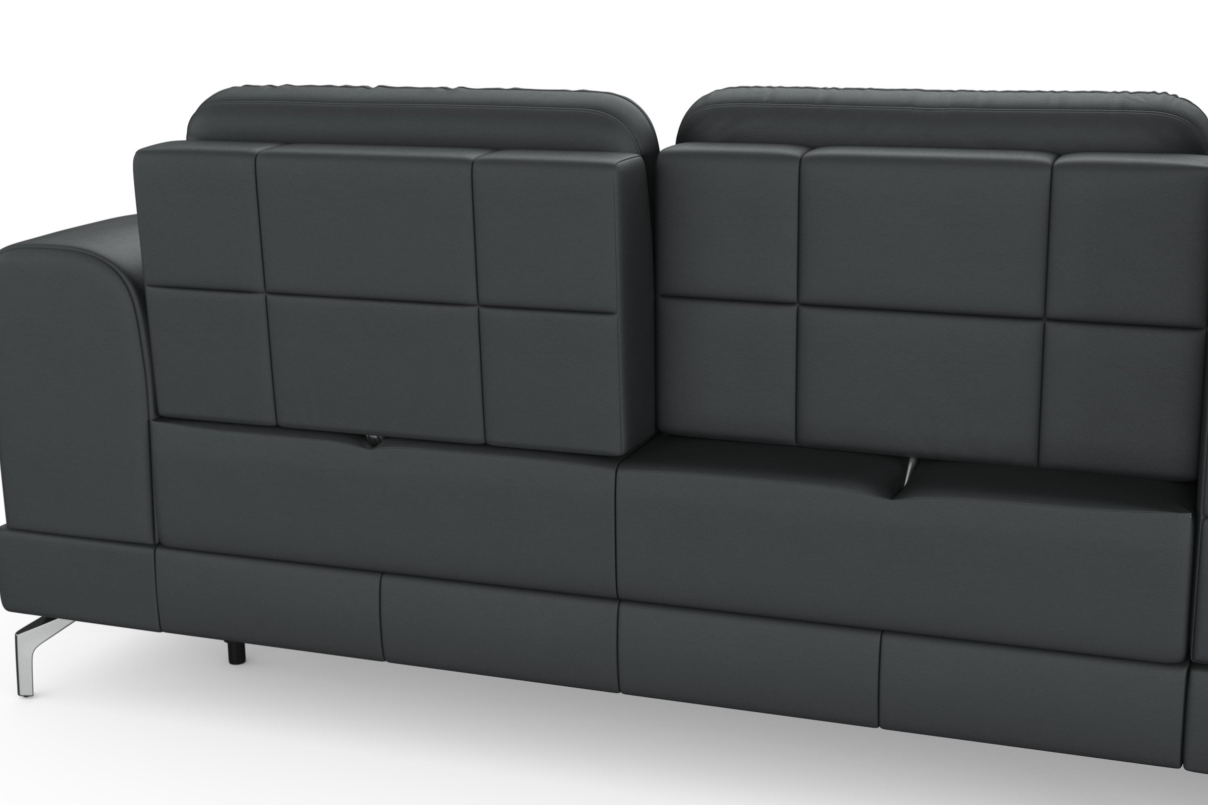 sit&more Ecksofa »Bendigo L-Form«, inklusive Sitztiefenverstellung, Bodenfreiheit 12 cm, in 2 Fussfarben