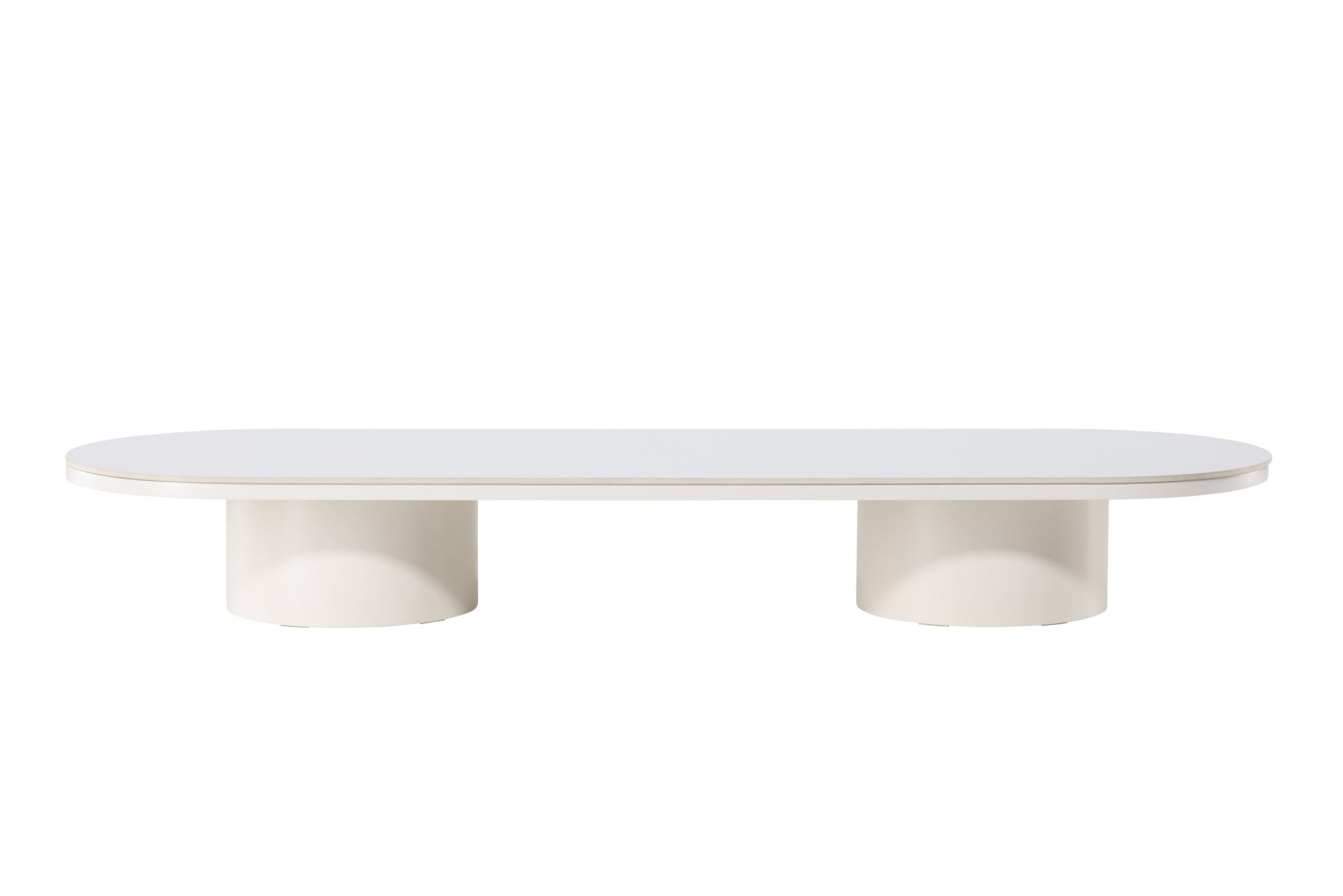 Venture Home Couchtisch »Narvik, ovaler Couchtisch 190 × 60 cm mit Sinterstein-Tischplatte« Sofatisch, MDF, 3D-Papier, sehr niedrig, rundliche Form, geräumig