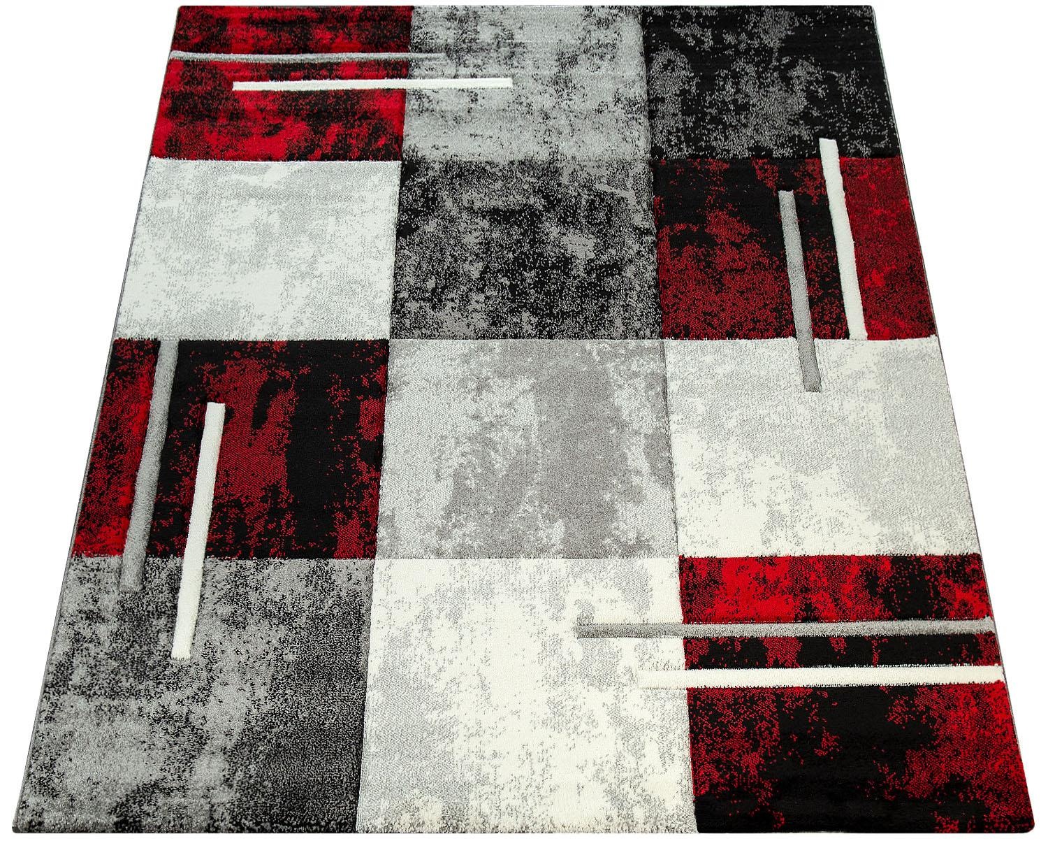 Image of Paco Home Teppich »Diamond 663«, rechteckig, 18 mm Höhe, Kurzflor, Karo Muster, 3D-Design, ideal im Wohnzimmer & Schlafzimmer bei Ackermann Versand Schweiz