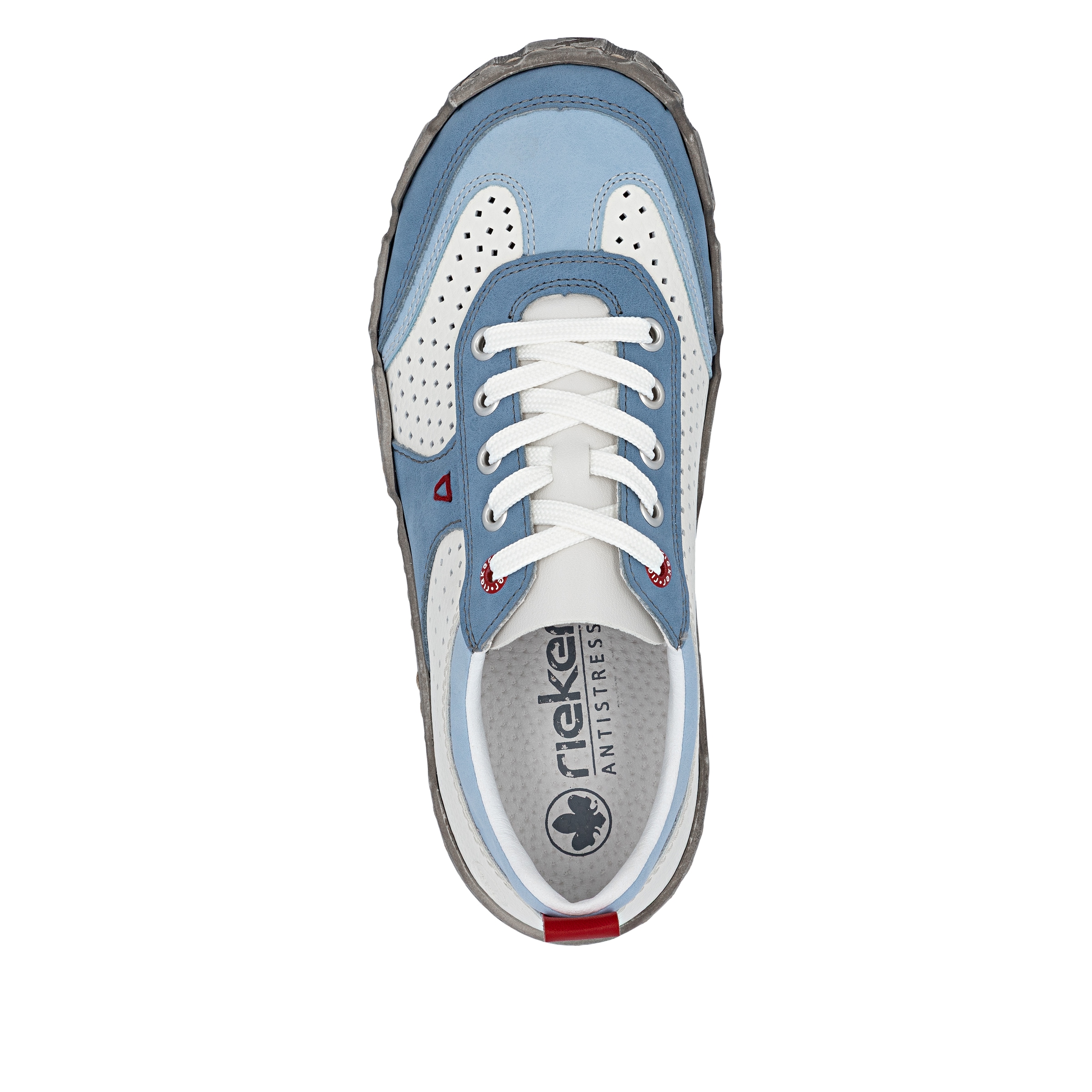 Rieker Sneakers  chaussure à lacets, chaussure basse, sneaker décontracté avec perforations