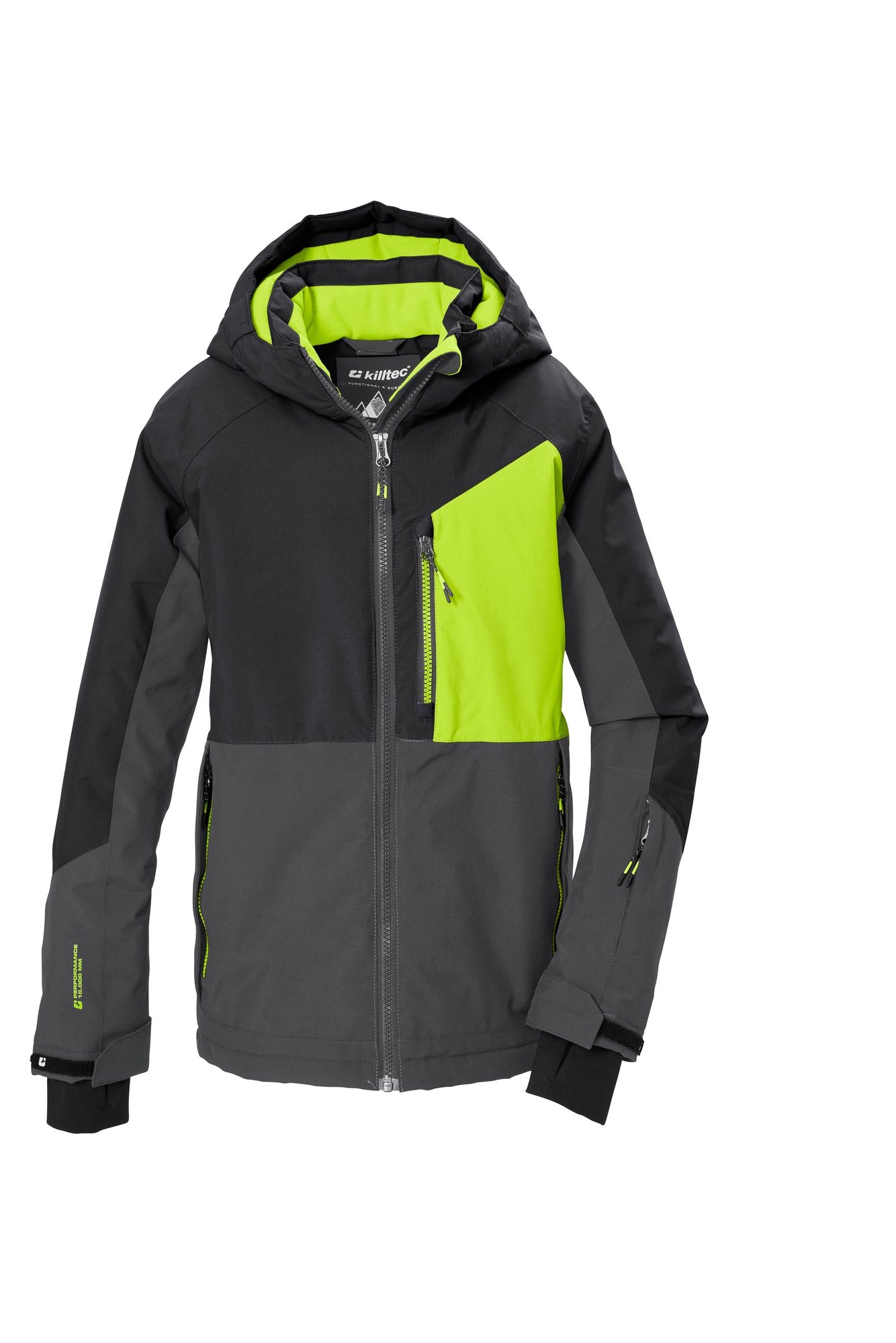 Killtec Veste fonctionnelle »KSW 206 BYS SKI JCKT« avec capuche für Kinder, mit verschweissten Nähten, wind- und wasserdicht