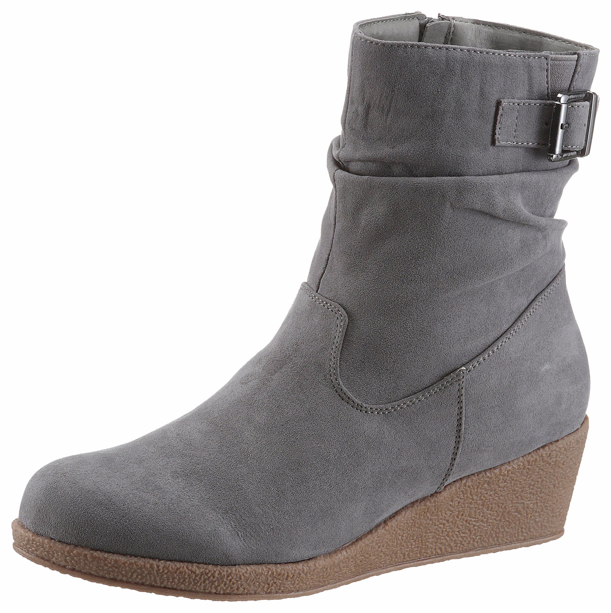 Stiefelette, mit Raffungen am slouchy Schaft