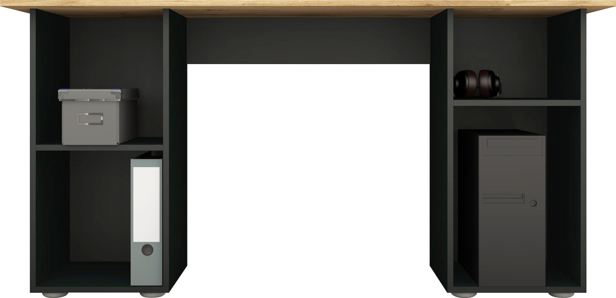 borchardt Möbel Schreibtisch »Kai«, Regalschreibtisch mit viel Stauraum, Breite 150 cm, Made in Germany