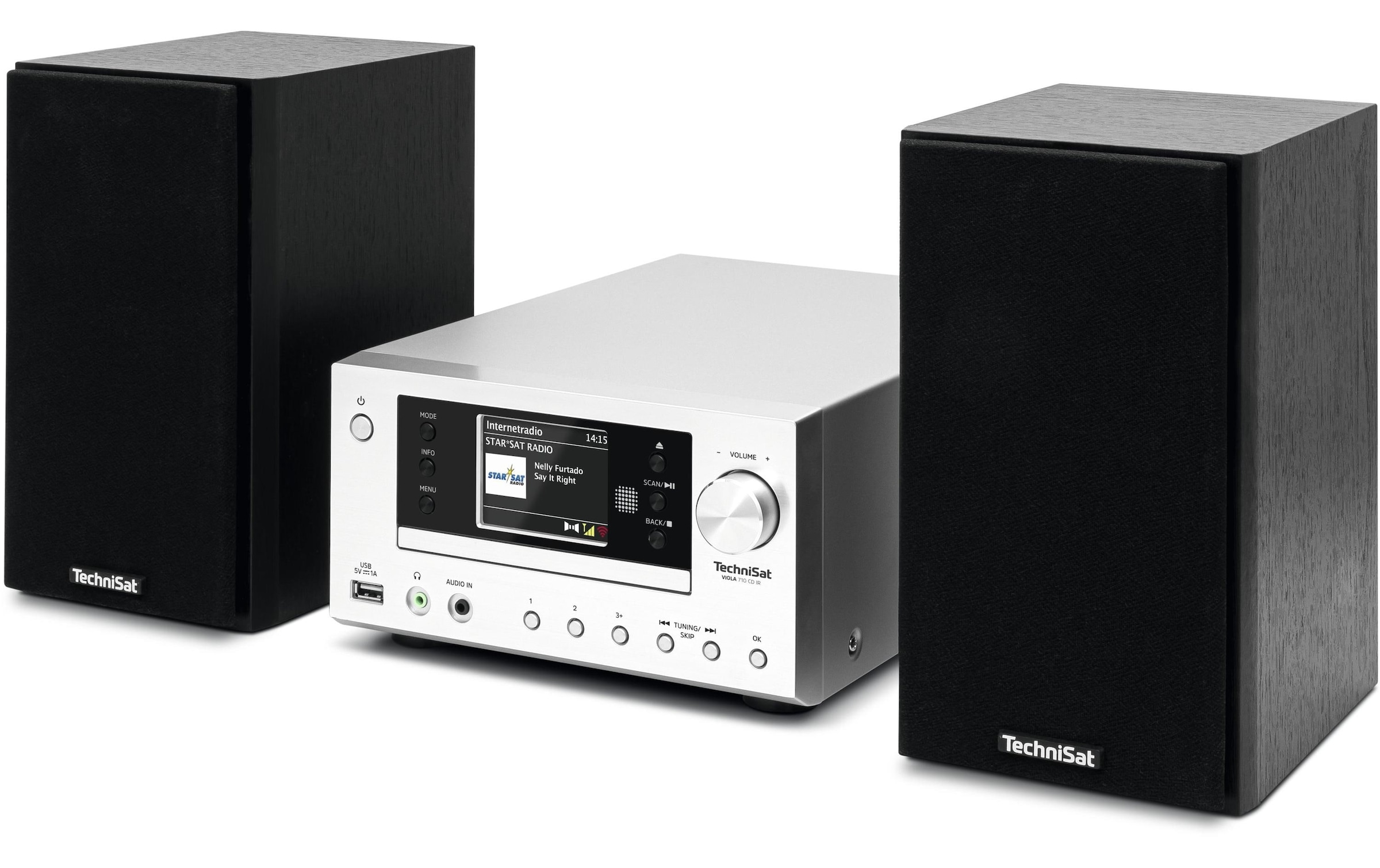 TechniSat Microanlage »Viola 710 CD IR«, (Bluetooth Digitalradio (DAB+)-FM-Tuner-Internetradio)