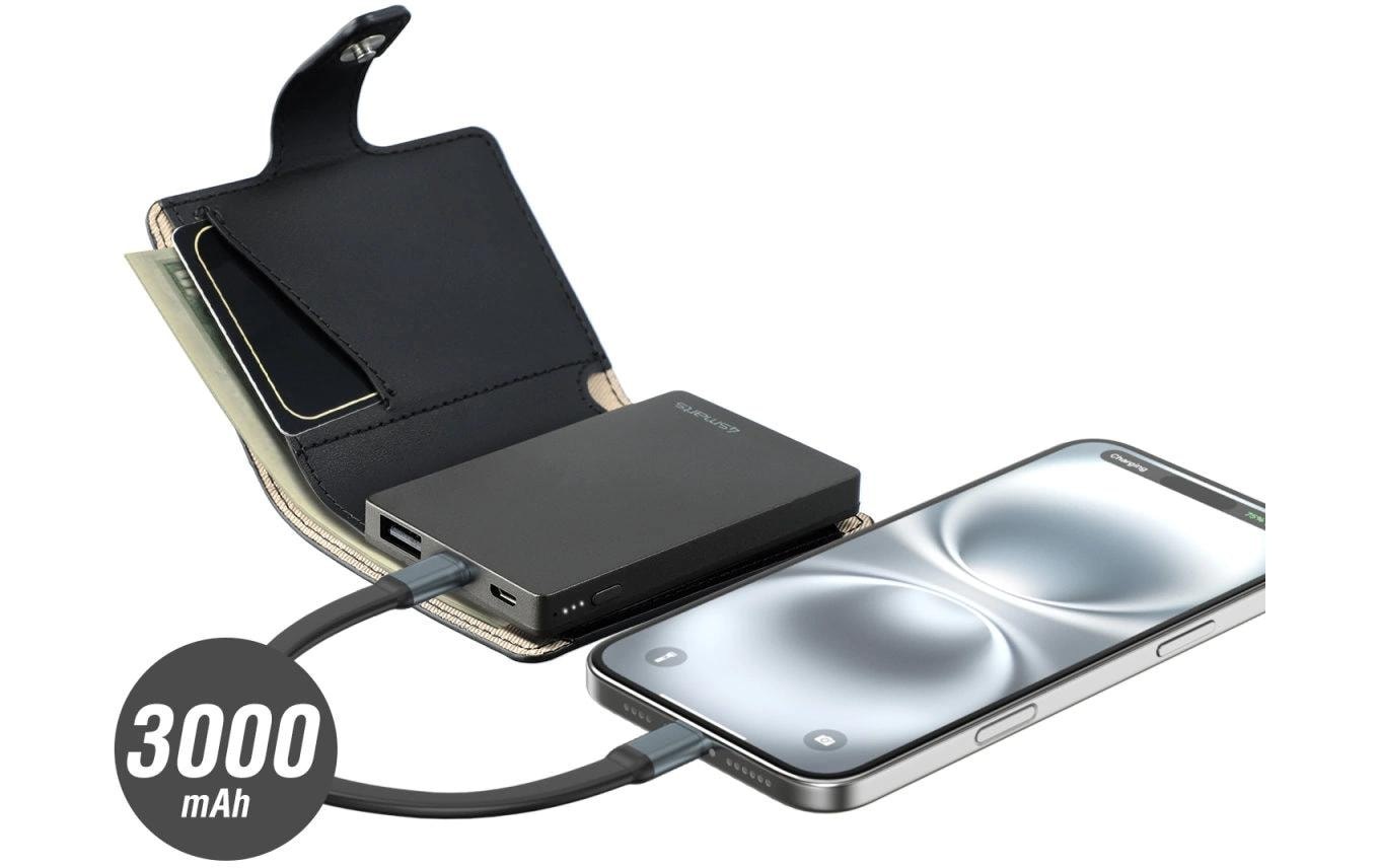 4smarts Powerbank »PowrWallet 3000 mAh«, 3000 mAh