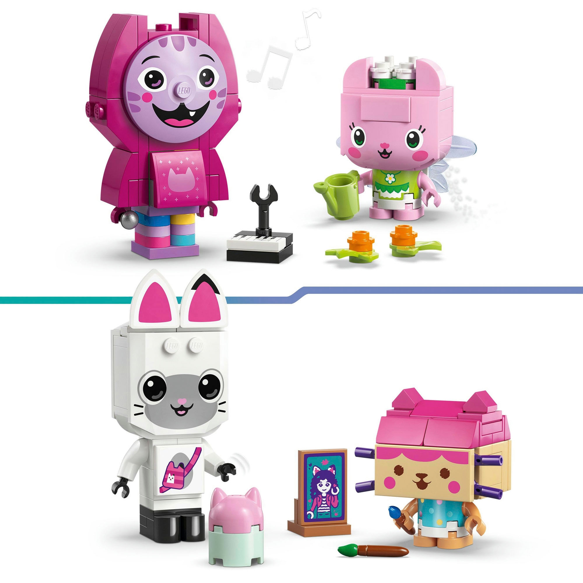 LEGO® Pions de construction »Gabbys Katzenfreunde aus LEGO Steinen (11215), LEGO Gabby's Dollhouse« Made in Europe