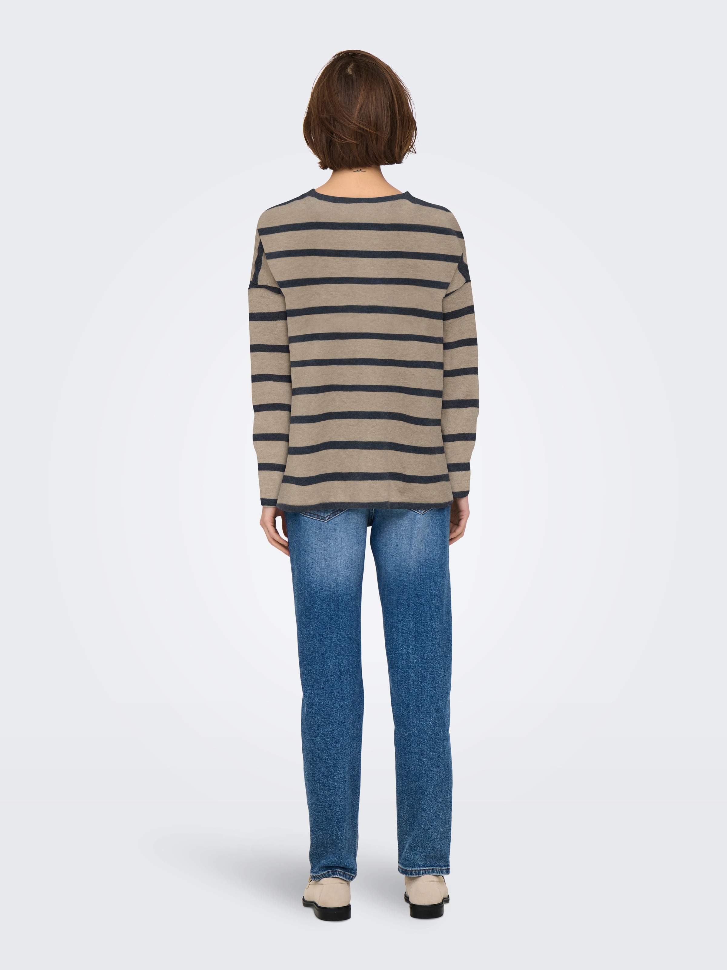 ONLY Strickpullover »ONLAMALIO LIFE LS V-NECK KNT«