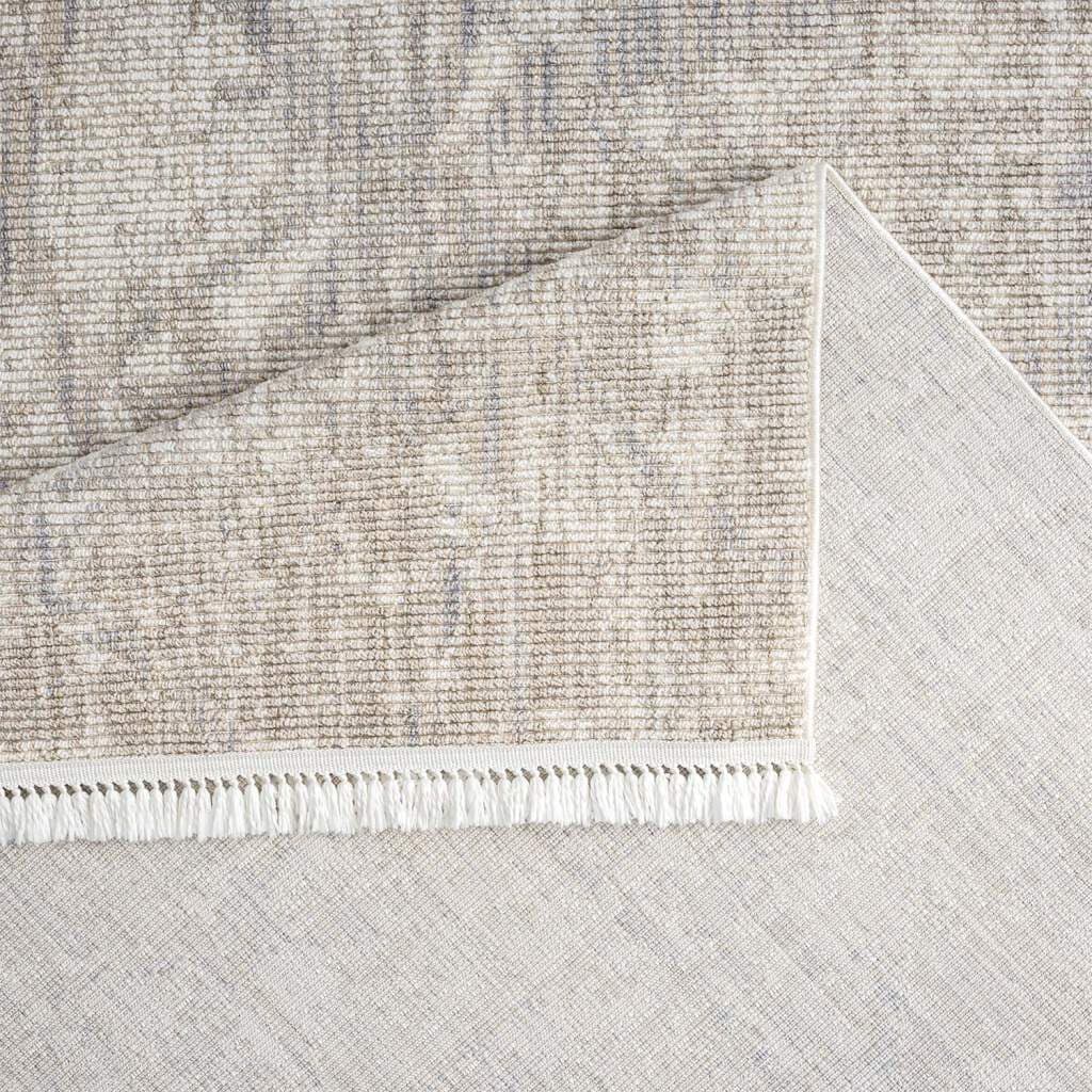 Carpet City Teppich »CLASICO 9150« rechteckig 11 mm Höhe Läufer, Kurzflor, Hochtief-Muster, Boho, Fransen, Wohnzimmer