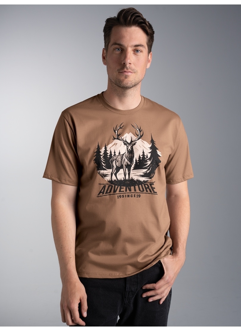 Image of Trigema T-Shirt "TRIGEMA T-Shirt mit abenteuerlichen Hirsch Motiv" 1