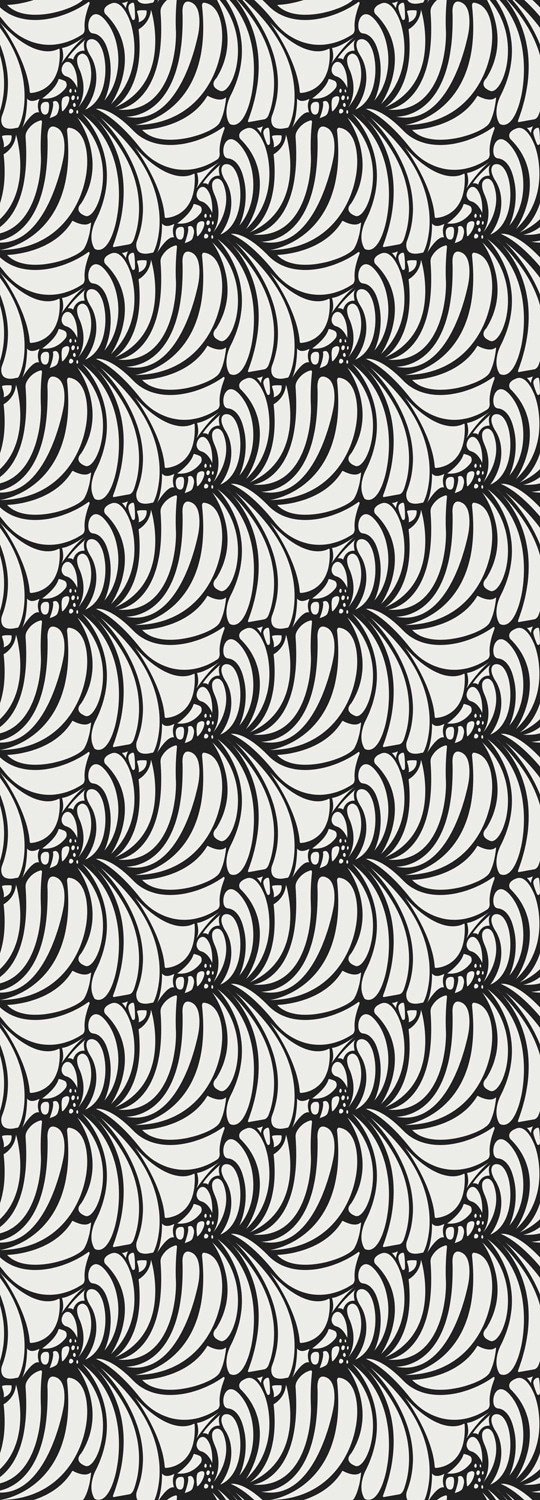 Image of queence Vinyltapete "Jelva" Farbverlauf abstrakt bedruckt gemustert glatt 90x250cm, selbstklebend, kinderleichte Anbringung, Sticker
