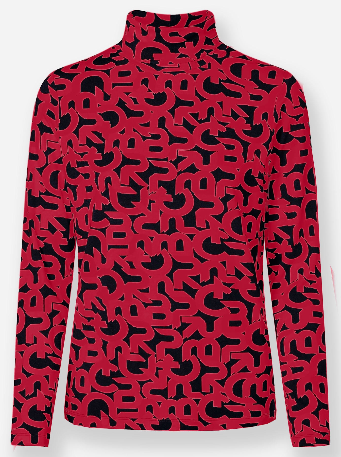 heine Rollkragenshirt »Druck-Shirt«, (1 tlg.)