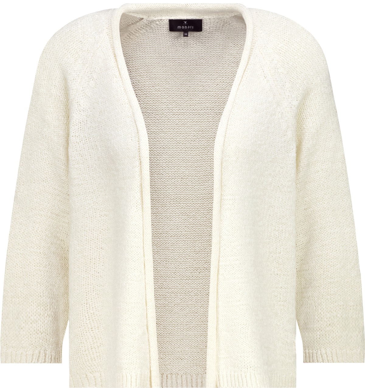 Monari Veste en tricot »Jacke Stricküberwurf Basic« à manches mi-longues