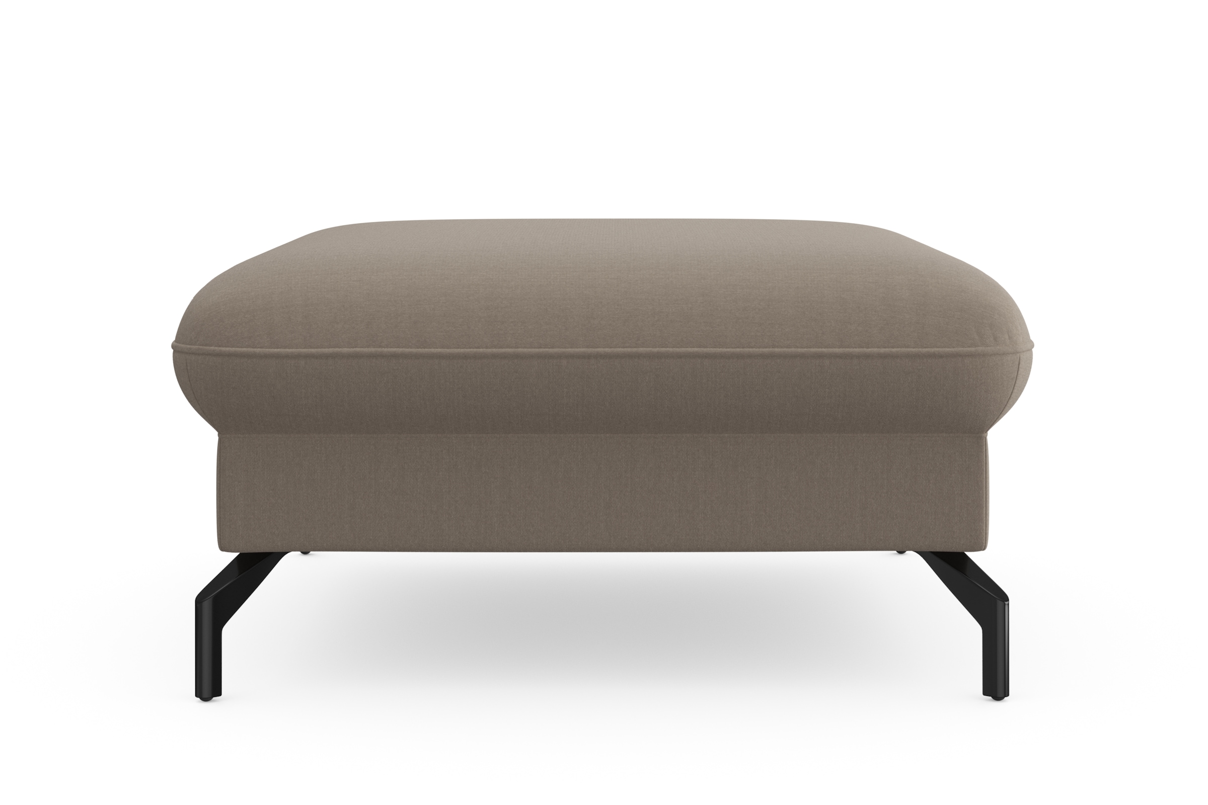 sit&more Hocker »Fashion«, inklusive Federkern, mit hochwertigen, schwarzen Metallfüssen