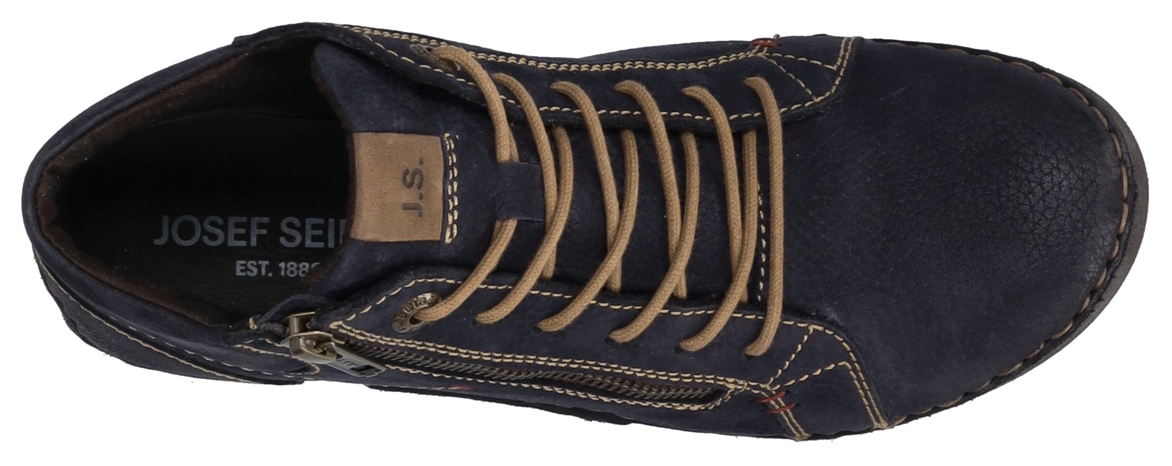 Josef Seibel Schnürstiefelette »Fergey 67«, Schnürstiefel, Winterstiefel, Bequemschuh mit Reissverschluss