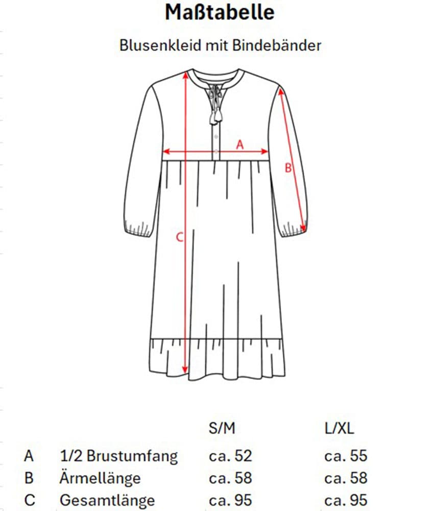 Zwillingsherz Sommerkleid »"Stargazing"«, mit Muster, langen Ärmeln und Tasseln