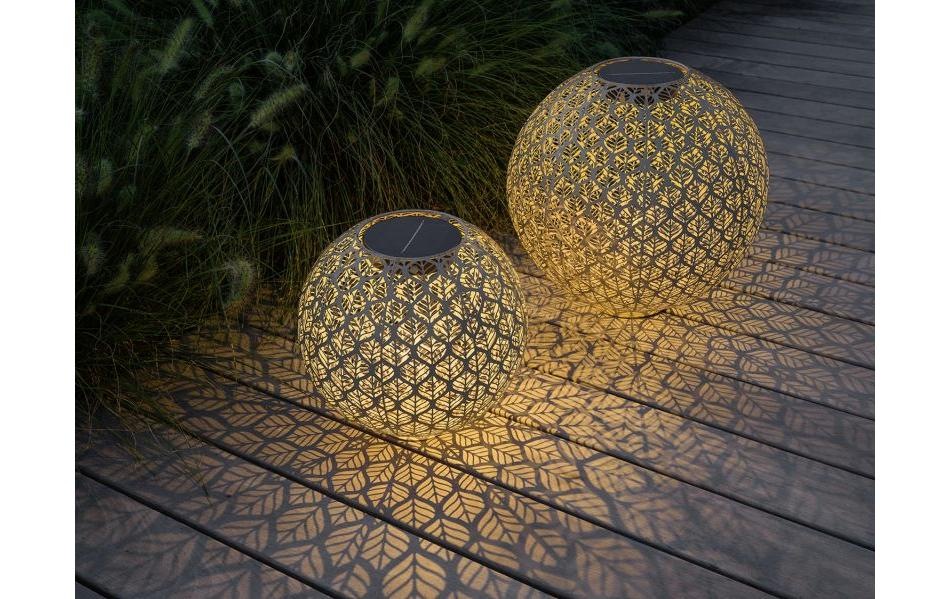 STT LED Windlicht »Solar Antic Ball« Warmweiss