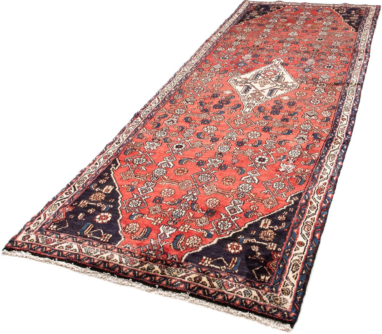 Image of morgenland Orientteppich »Perser - Nomadic - 316 x 106 cm - rot«, rechteckig, 10 mm Höhe, Wohnzimmer, Handgeknüpft, Einzelstück mit Zertifikat bei Ackermann Versand Schweiz