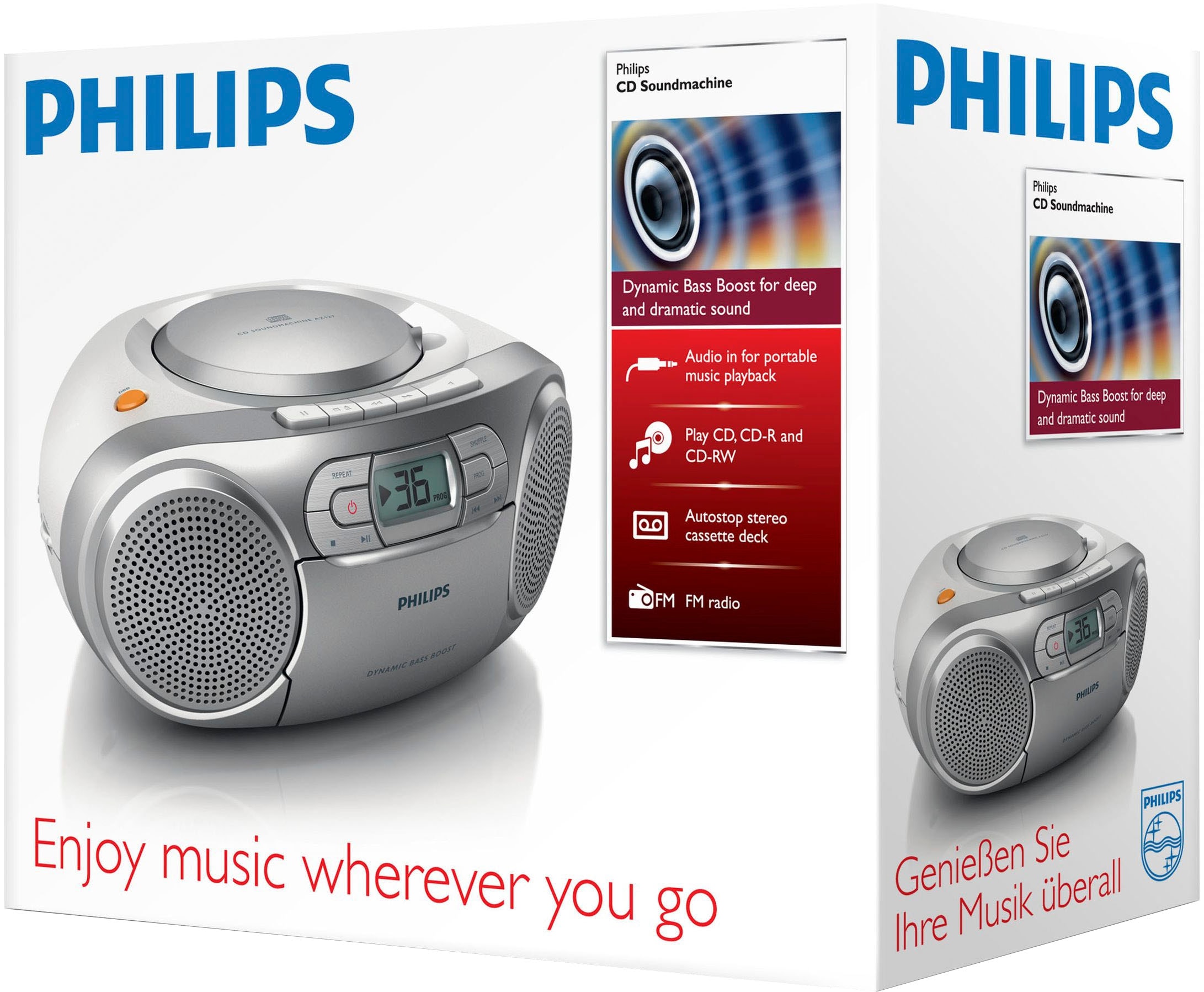 Philips Radio »AZ127«, (FM-Tuner 2 W)