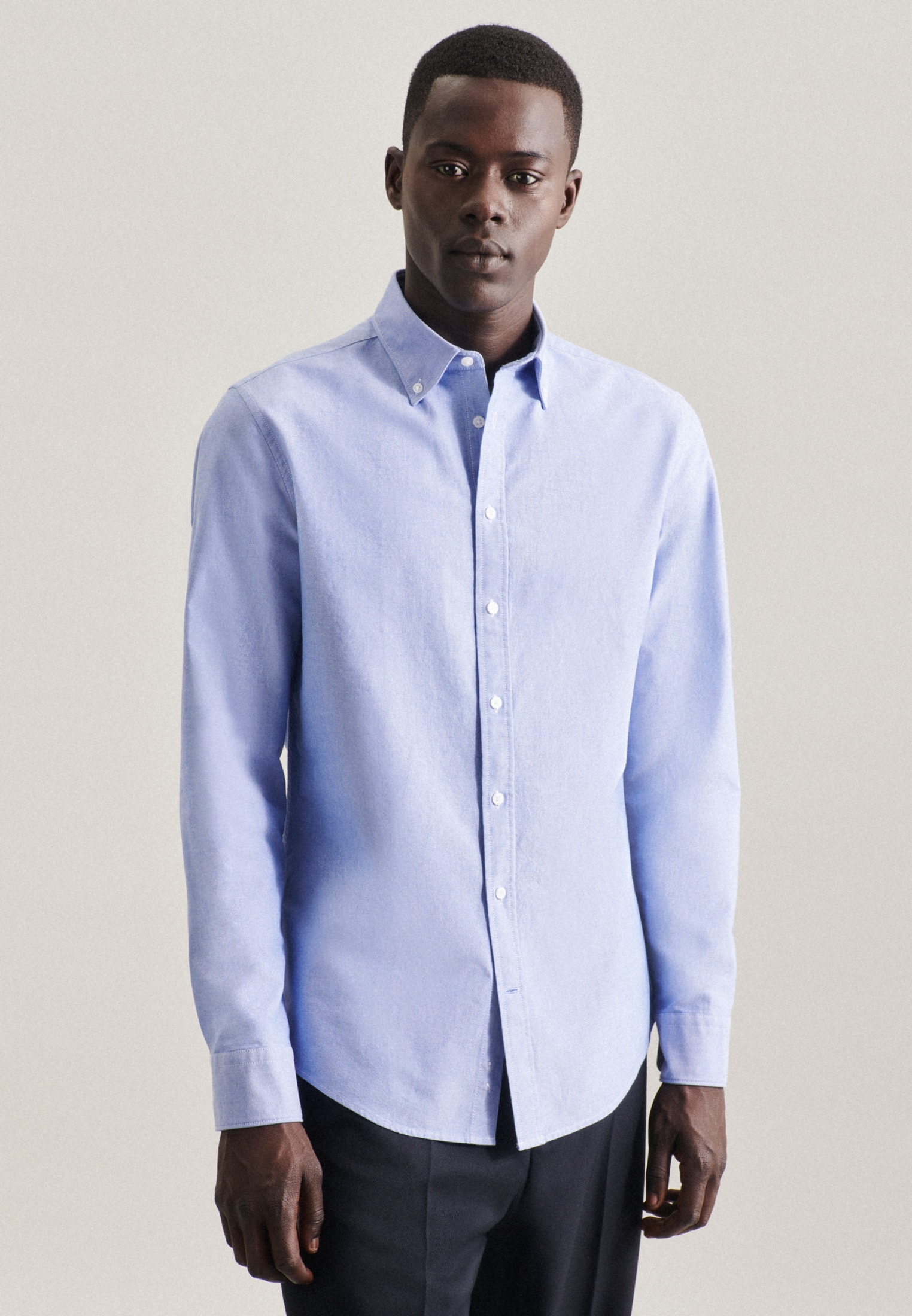 Image of seidensticker Businesshemd "Slim" Slim 1/1 Button-Down-Kragen Uni