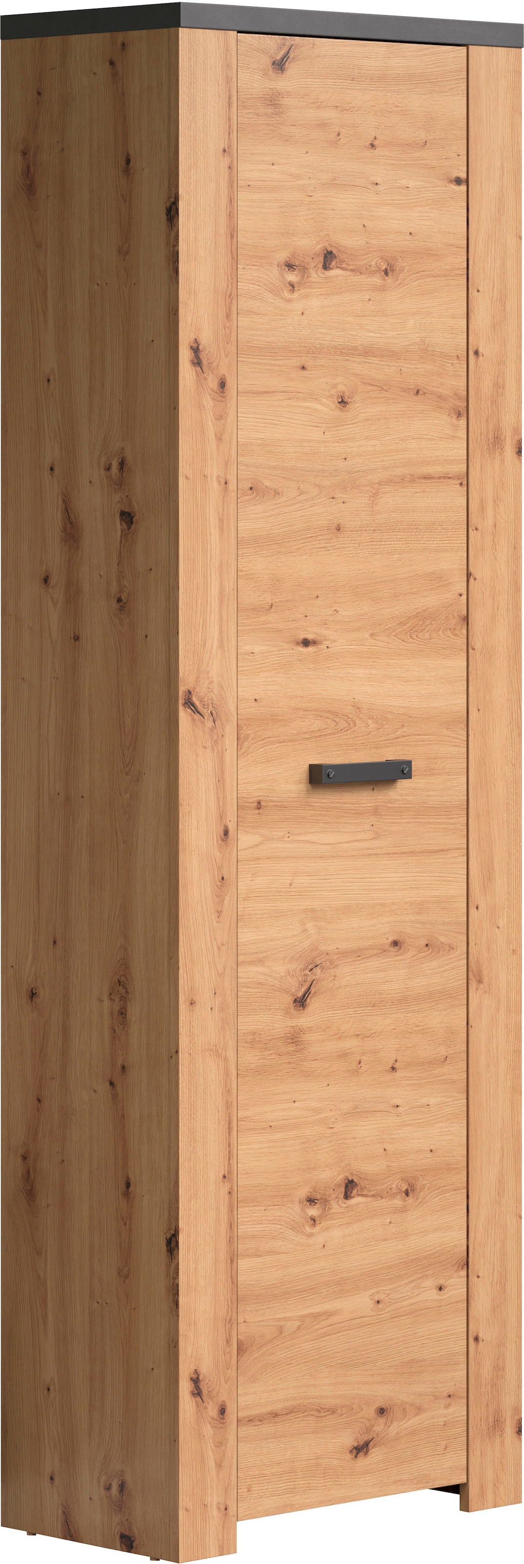 Home affaire Garderobenschrank »Ambres Inkl. ausziehbarer Kleiderstange« 1 Stk. tlg. Garderobenpaneel mit Ablage & Haken - (B/T/H) 62/26/199 cm
