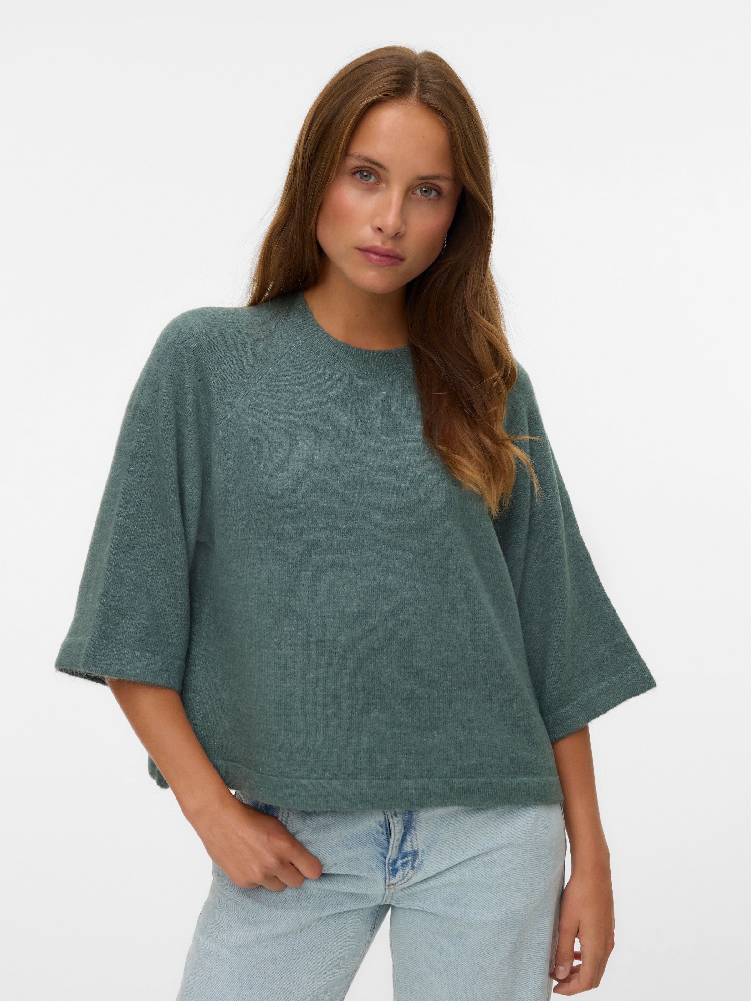 Image of Vero Moda Strickpullover "VMLEFILE 3/4 O-NECK PULLOVER NOOS"