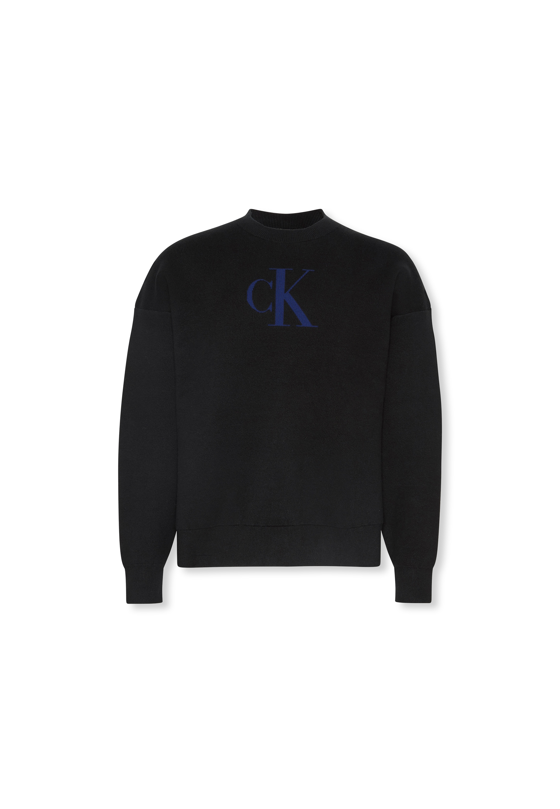 Calvin Klein Jeans Pull à col rond »LS CTTN CASHMERE 3D LOGO CRWNK S« Mit Rundhalsausschnitt, regular fit