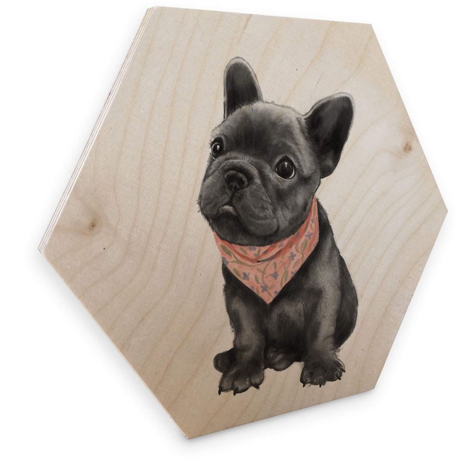Image of Wall-Art Holzbild »Französische Bulldogge Holzbild«, (1 St.) bei Ackermann Versand Schweiz