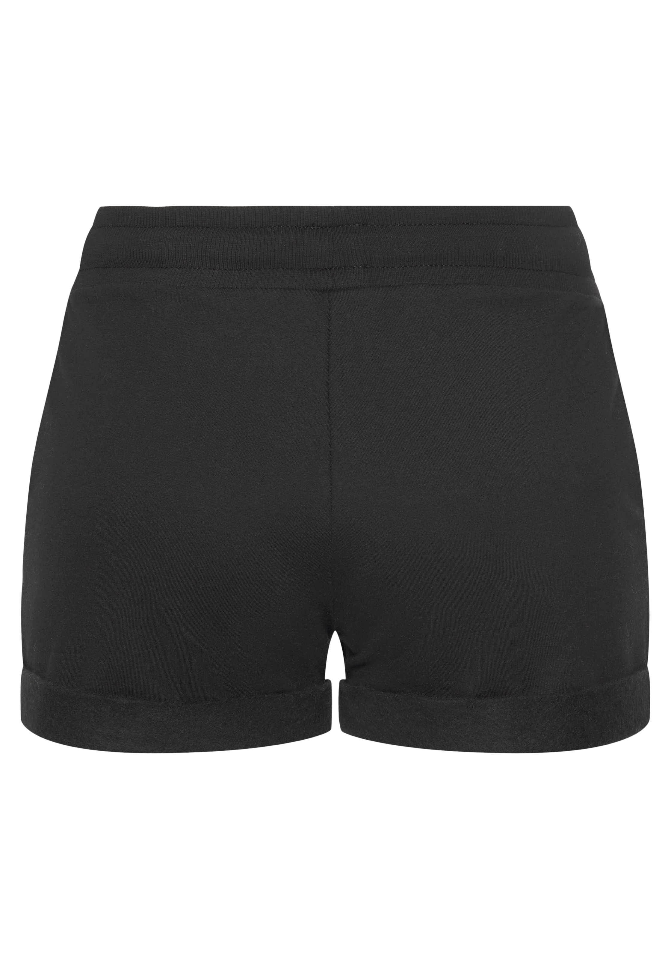 LASCANA Shorts, mit Rippbündchen und Umschlagsaum