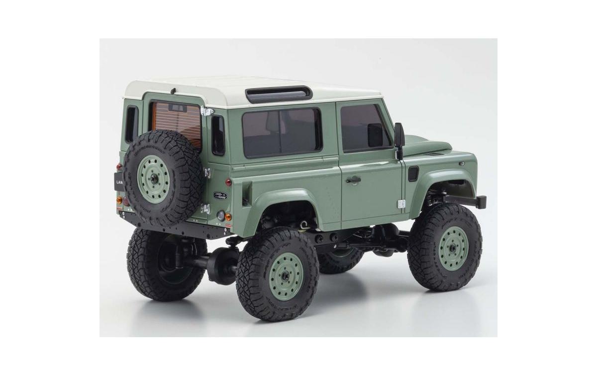 RC-Monstertruck »Kyosho Mini-Z Land-Rover Defender 90 Grün ARTR«, Lackiert