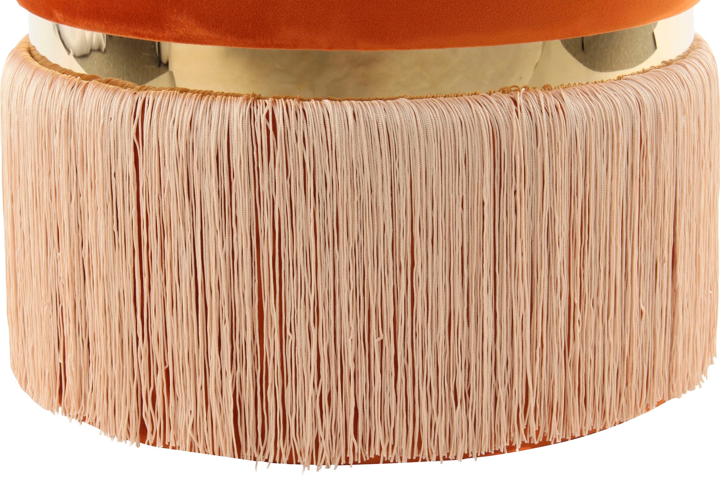 Kayoom Sitzhocker »Hocker Rebecca 825, Sitzpouf in runder Form,mit samtigem Bezug« 1 Stk. tlg. pflegeleicht, modern, vielseitig verwendbar, Sitzfläche gepolstert