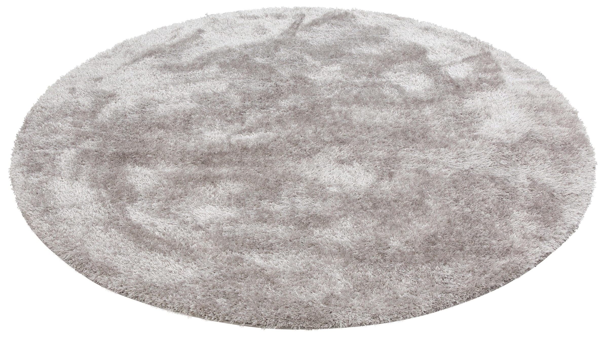 my home Hochflor-Teppich »Malin«, rund, 43 mm Höhe, Uni-Farben, leicht glänzend, besonders flauschig durch Mikrofaser