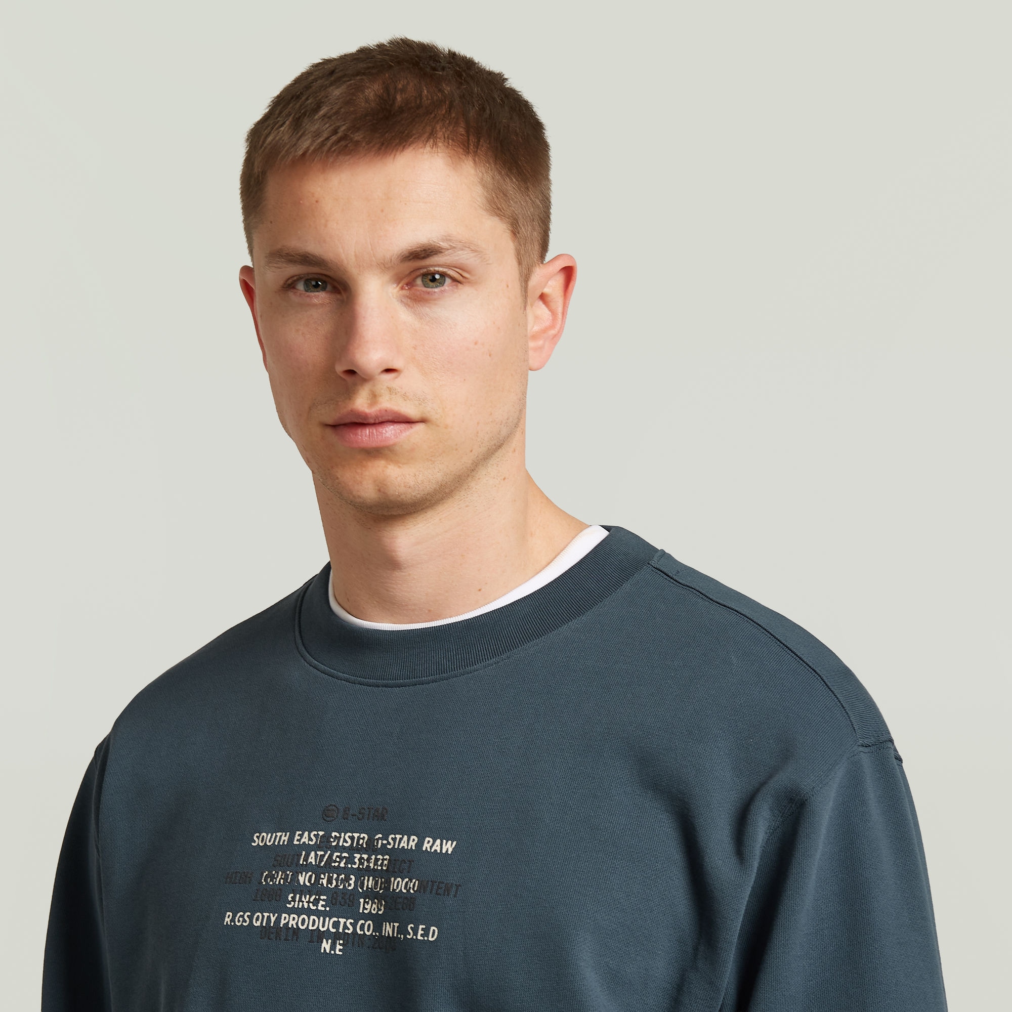 G-STAR Sweatshirt »Multi Text r sw«, mit Frontprint, Baumwolle

