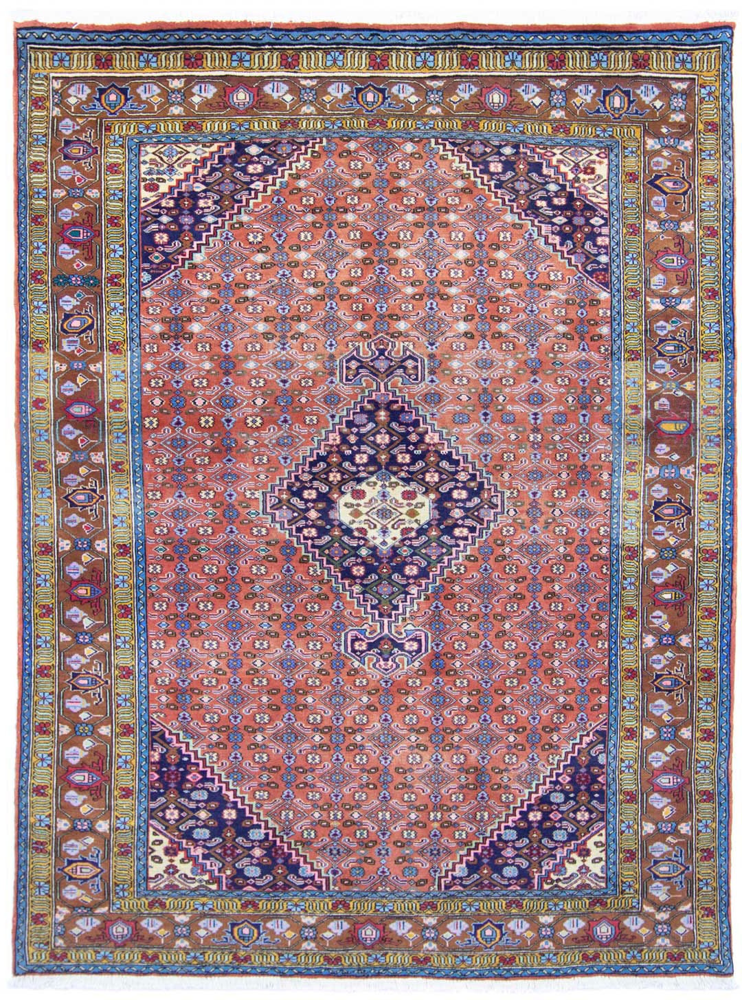 Image of morgenland Wollteppich »Ardebil Medaillon Rosso chiaro 280 x 199 cm«, rechteckig, 1 mm Höhe, Unikat mit Zertifikat bei Ackermann Versand Schweiz