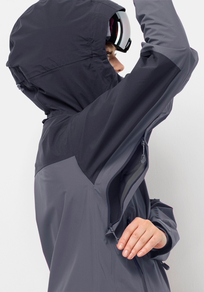 Jack Wolfskin Funktionsjacke »ALPSPITZE TOUR 3L JKT W«, mit Kapuze