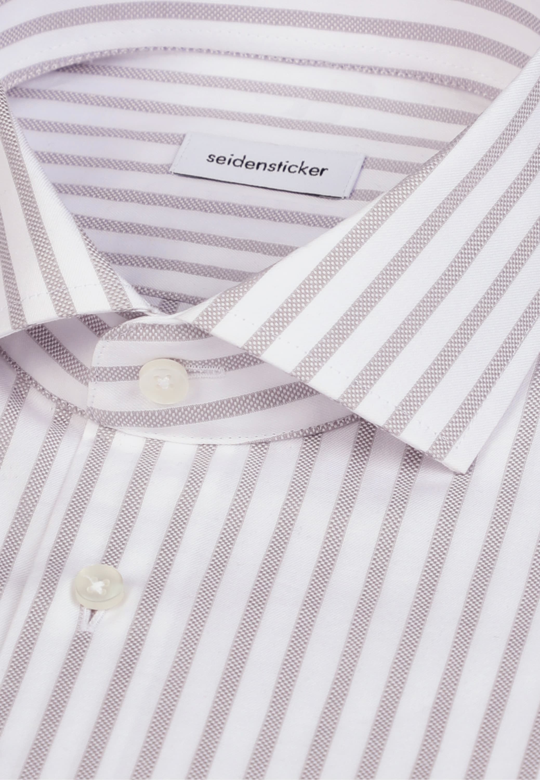 seidensticker Chemise d'affaires »Schwarze Rose« Slim 1/1 Kentkragen Gestreift