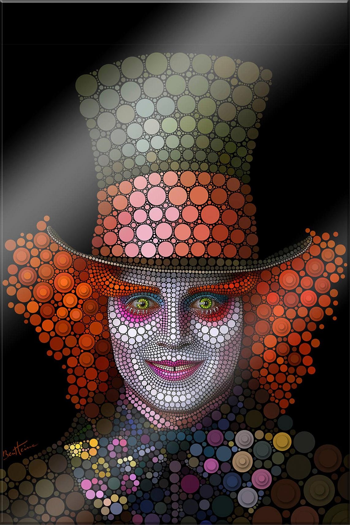 Image of Wall-Art Acrylglasbild »Circlism: Johnny Depp der Hutmacher« bei Ackermann Versand Schweiz